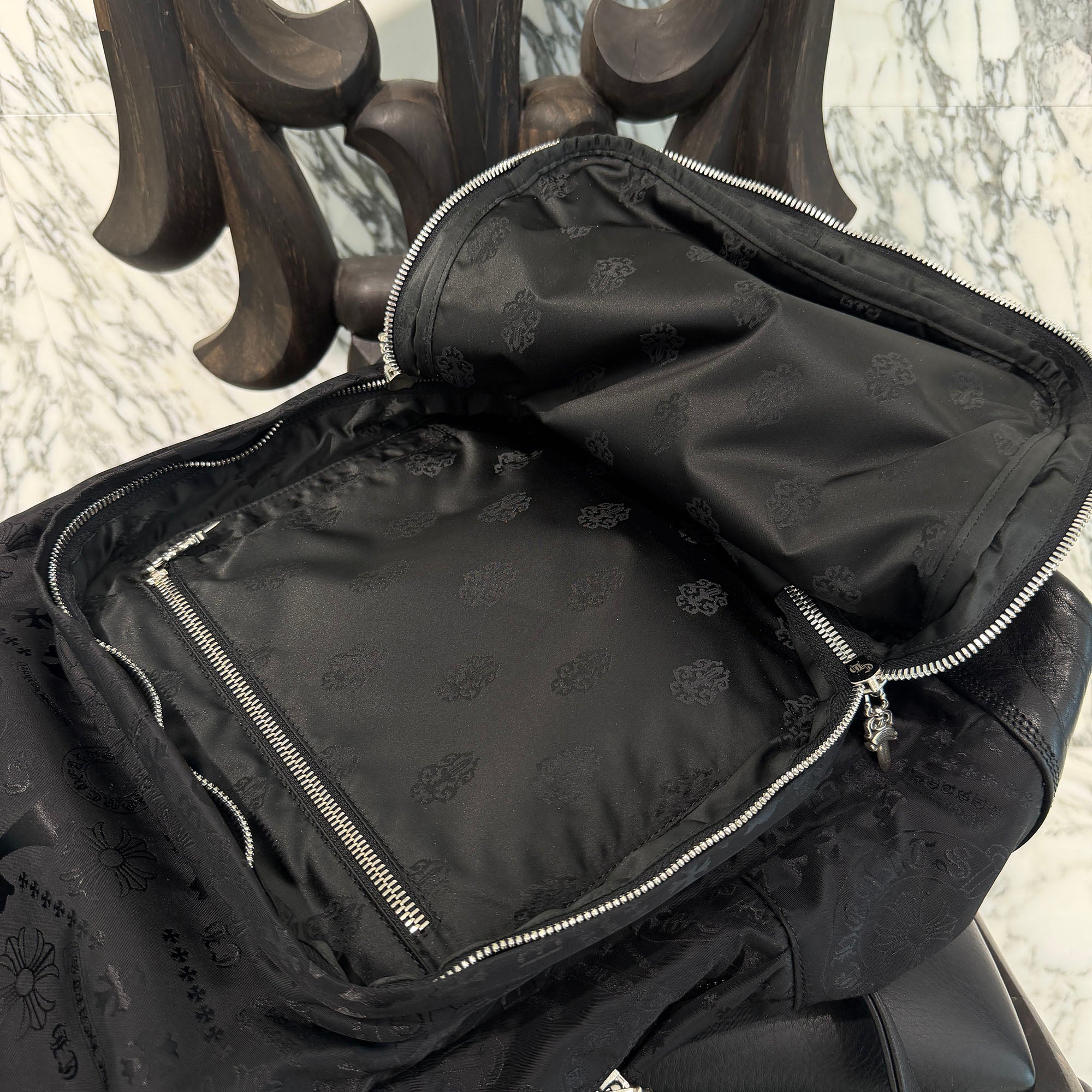 CHROME HEARTS 7th Grade Nylon Multi Logo Stencil Backpack クロムハーツ セブンスグレード ナイロン マルチ ロゴ ステンシル バックパック