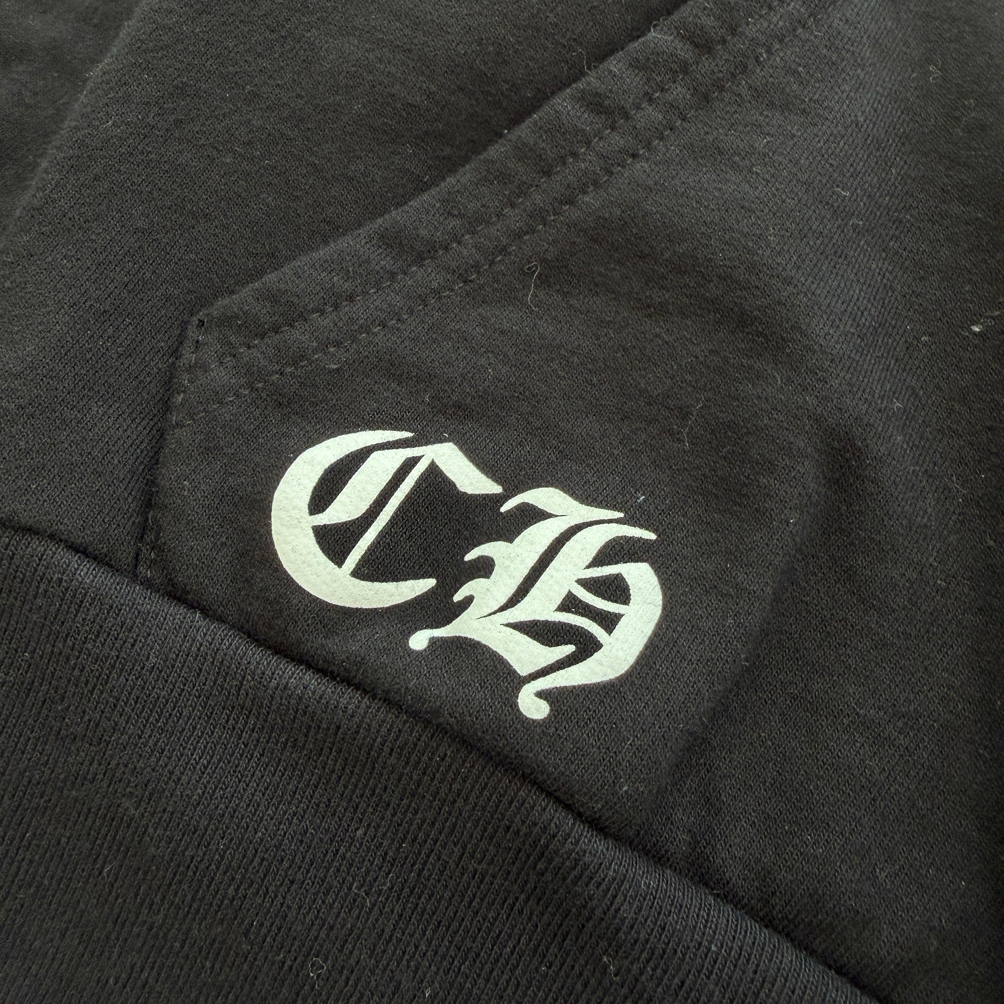 CHROME HEARTS Back Scroll Logo CH Plus Zip Up Hoodie Size M クロムハーツ バックスクロールロゴ CHプラス ジップアップフーディ サイズM