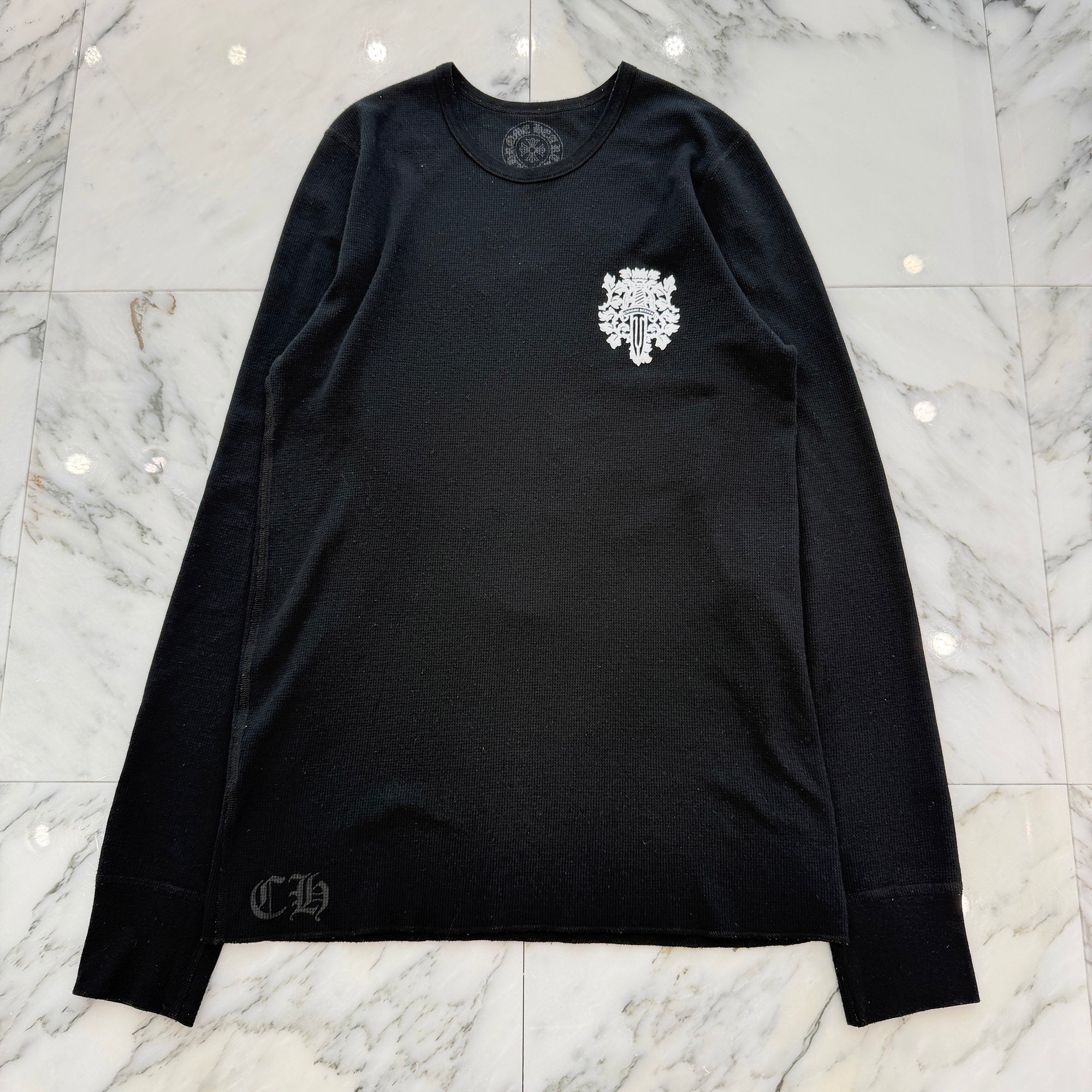 CHROME HEARTS 2025SS Vine Dagger Print Thermal Long Sleeve Tee Size L クロムハーツ ヴァインダガー プリント サーマル ロングスリーグ Tシャツ サイズL