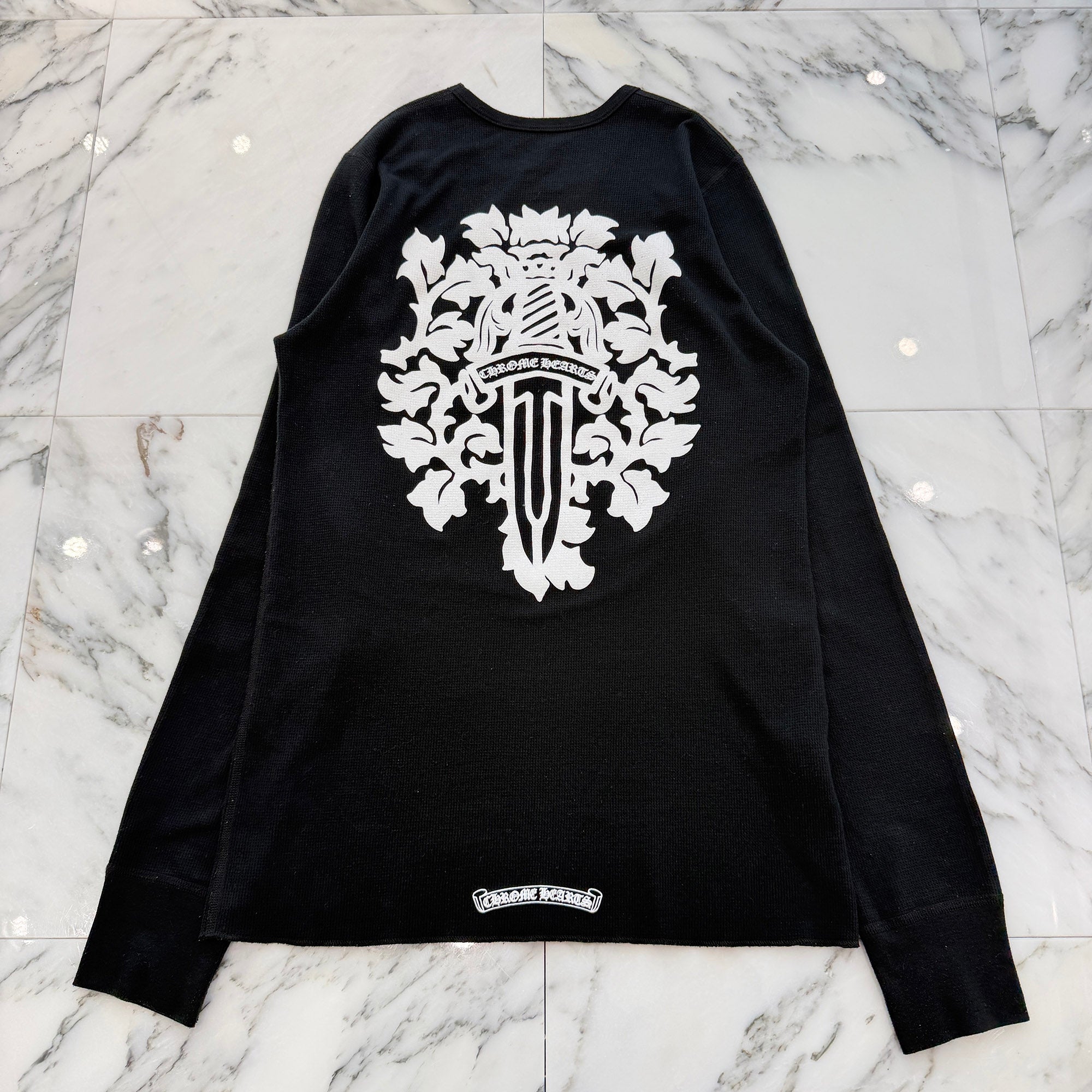 CHROME HEARTS 2025SS Vine Dagger Print Thermal Long Sleeve Tee Size L クロムハーツ ヴァインダガー プリント サーマル ロングスリーグ Tシャツ サイズL
