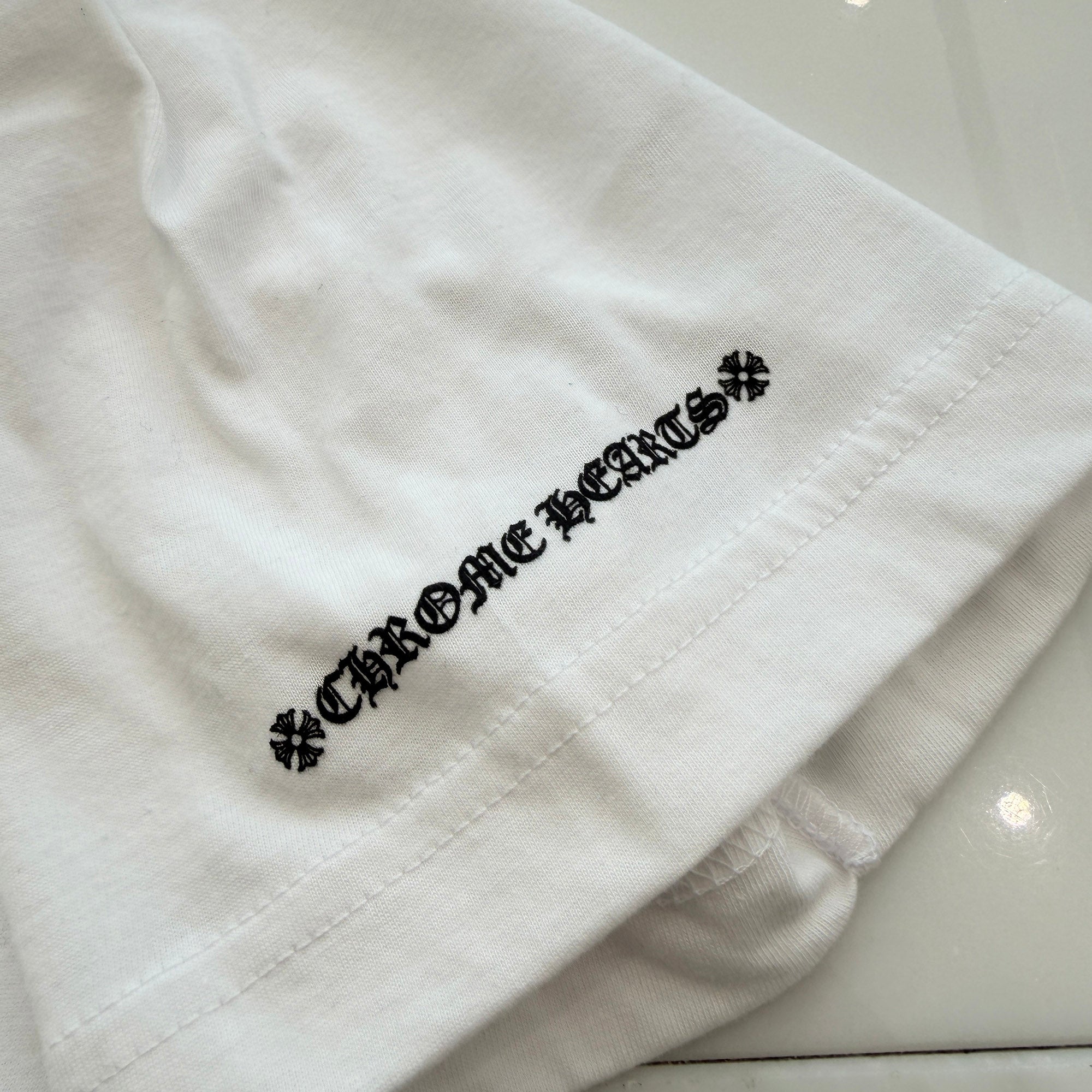 CHROME HEARTS "LOVE YOU" Neck Logo Tee Size L クロムハーツ ラブユー ネックロゴ Tシャツ サイズL