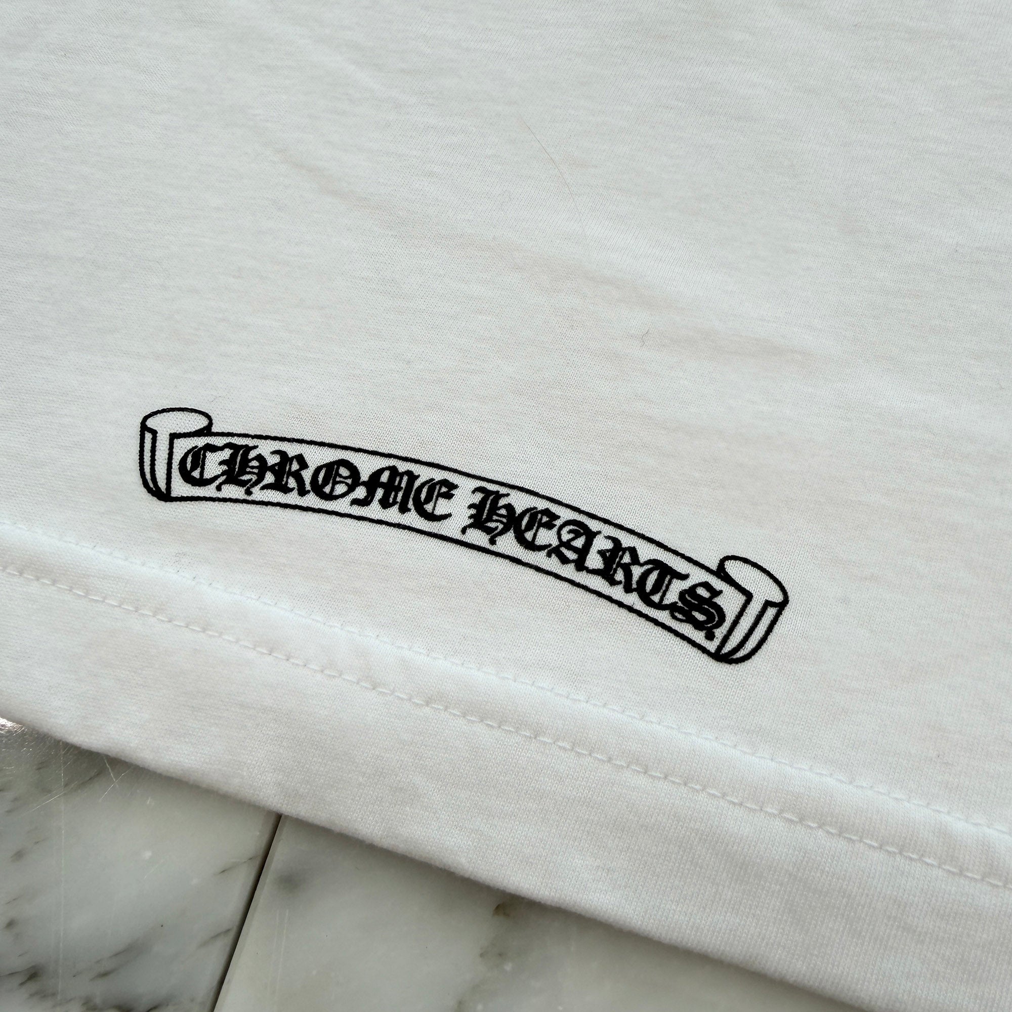 CHROME HEARTS "LOVE YOU" Neck Logo Tee Size L クロムハーツ ラブユー ネックロゴ Tシャツ サイズL