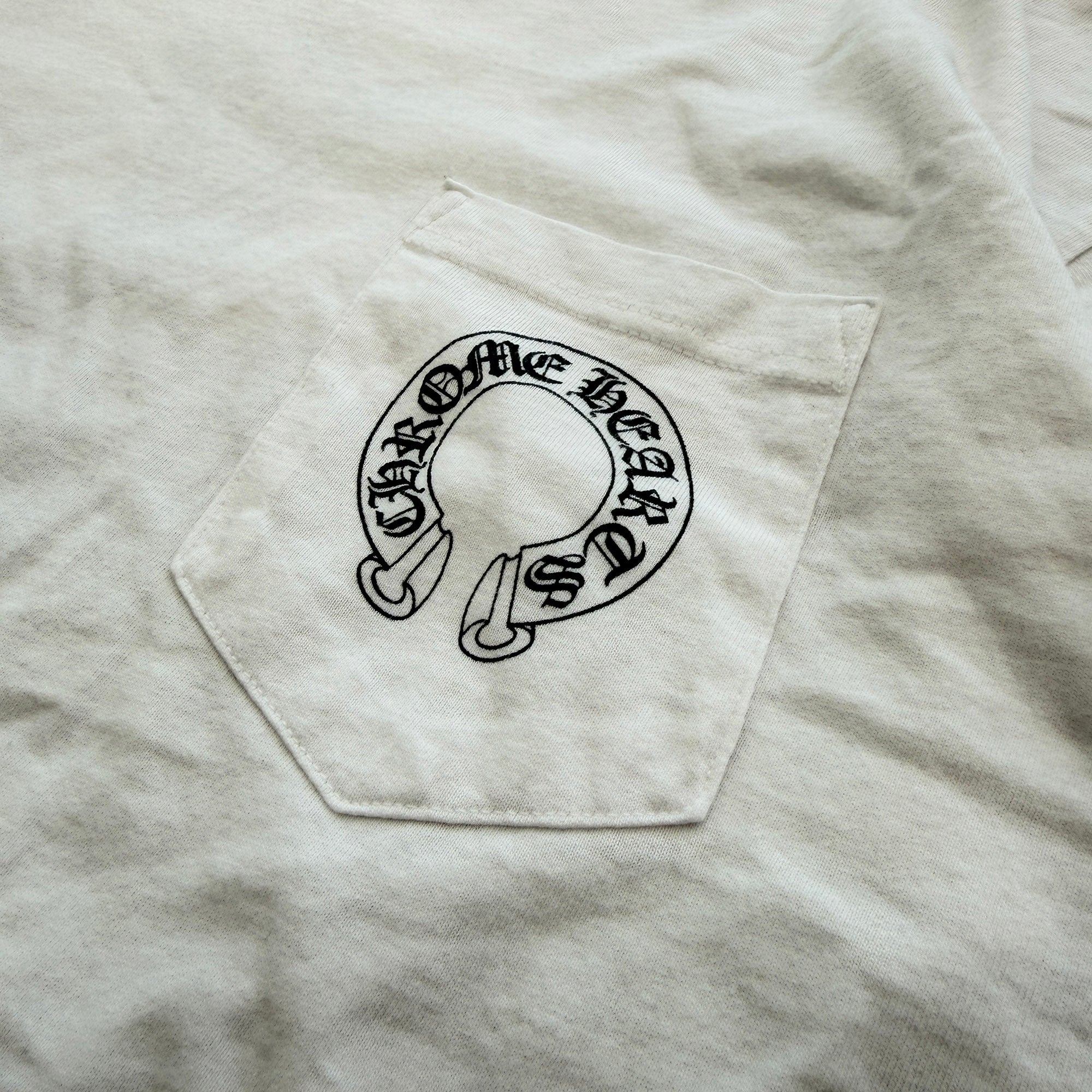 CHROME HEARTS Back Floral Cross Neck Logo Tee Size L クロムハーツ バックフローラルクロス ネックロゴTシャツ サイズL
