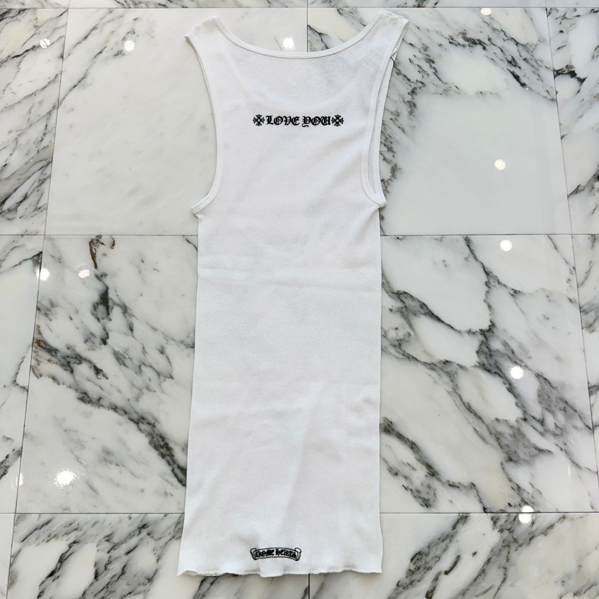 CHROME HEARTS Love You Rib Tank Top Size L クロムハーツ ラブユー リブ タンクトップ サイズL