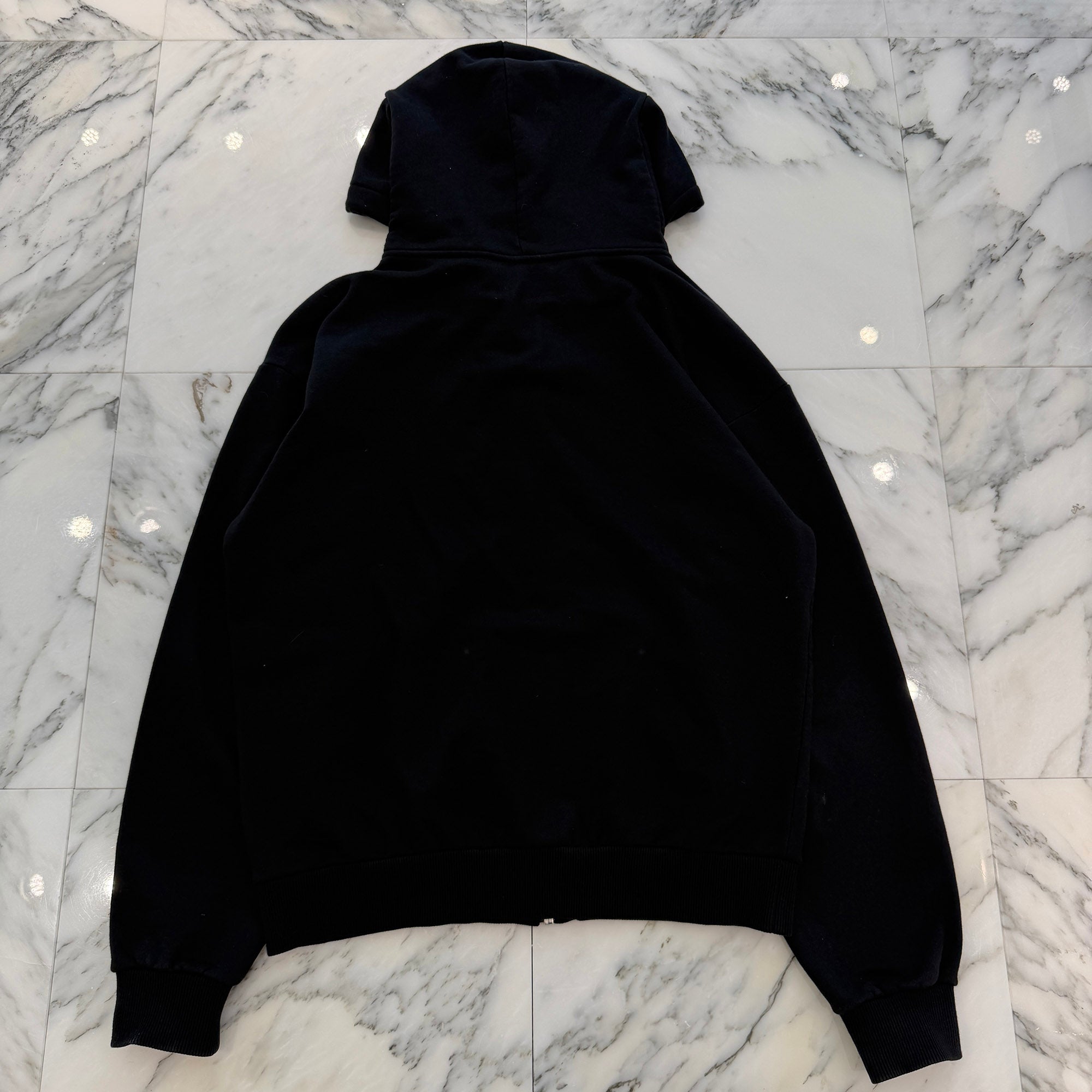 CELINE 2021SS Hood Logo Print Zip Up Hoodie 2Y497052H Size M セリーヌ フードロゴプリント ジップアップフーディ サイズM