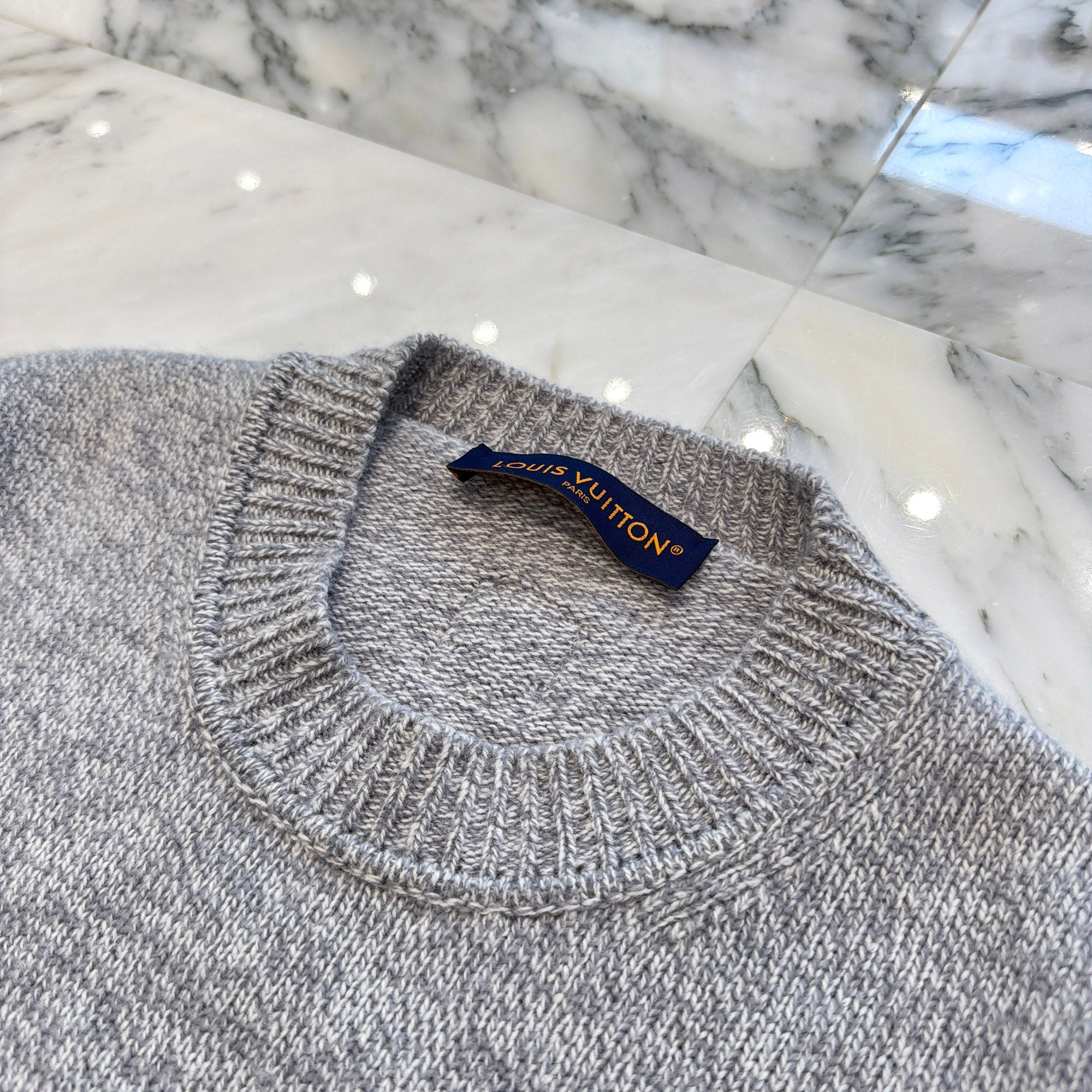 LOUIS VUITTON 2026SS Chunky Wool Cashmere Front Fox Knit Sweater HUN21W Size L ルイヴィトン チャンキー ウール カシミヤ フロントフォックス ニットセーター サイズL