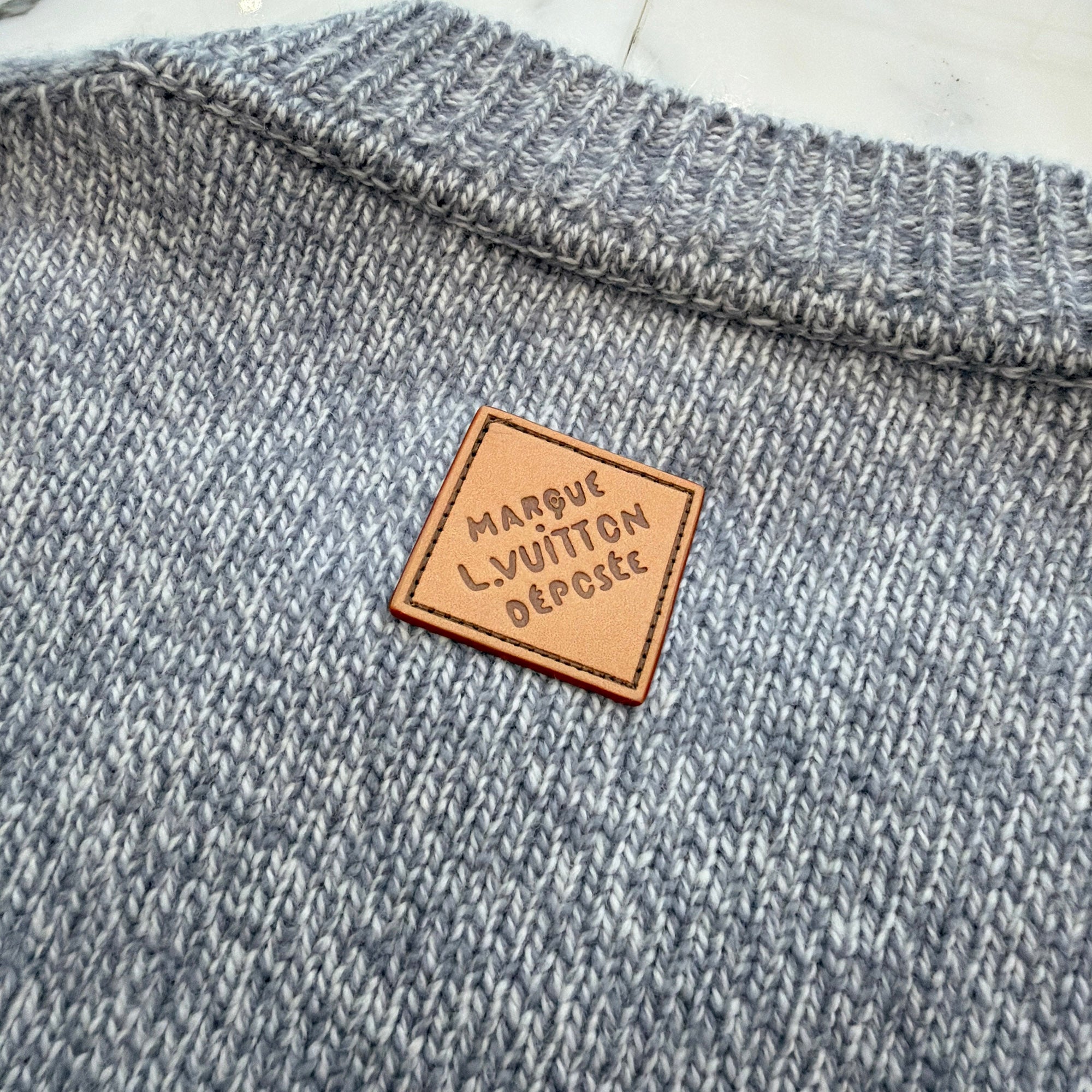 LOUIS VUITTON 2026SS Chunky Wool Cashmere Front Fox Knit Sweater HUN21W Size L ルイヴィトン チャンキー ウール カシミヤ フロントフォックス ニットセーター サイズL