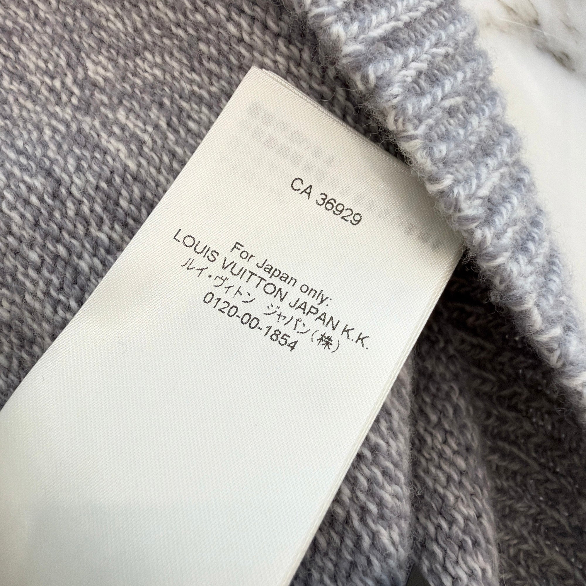 LOUIS VUITTON 2026SS Chunky Wool Cashmere Front Fox Knit Sweater HUN21W Size L ルイヴィトン チャンキー ウール カシミヤ フロントフォックス ニットセーター サイズL