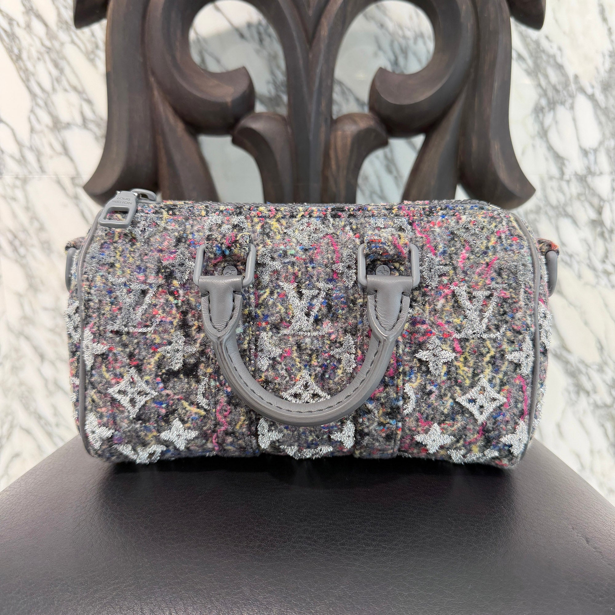 LOUIS VUITTON 2021AW Felt Keepall Bandouliere XS Monogram Felt M80821 ルイヴィトン フェルト キーポル バンドリエール XS モノグラム フェルト