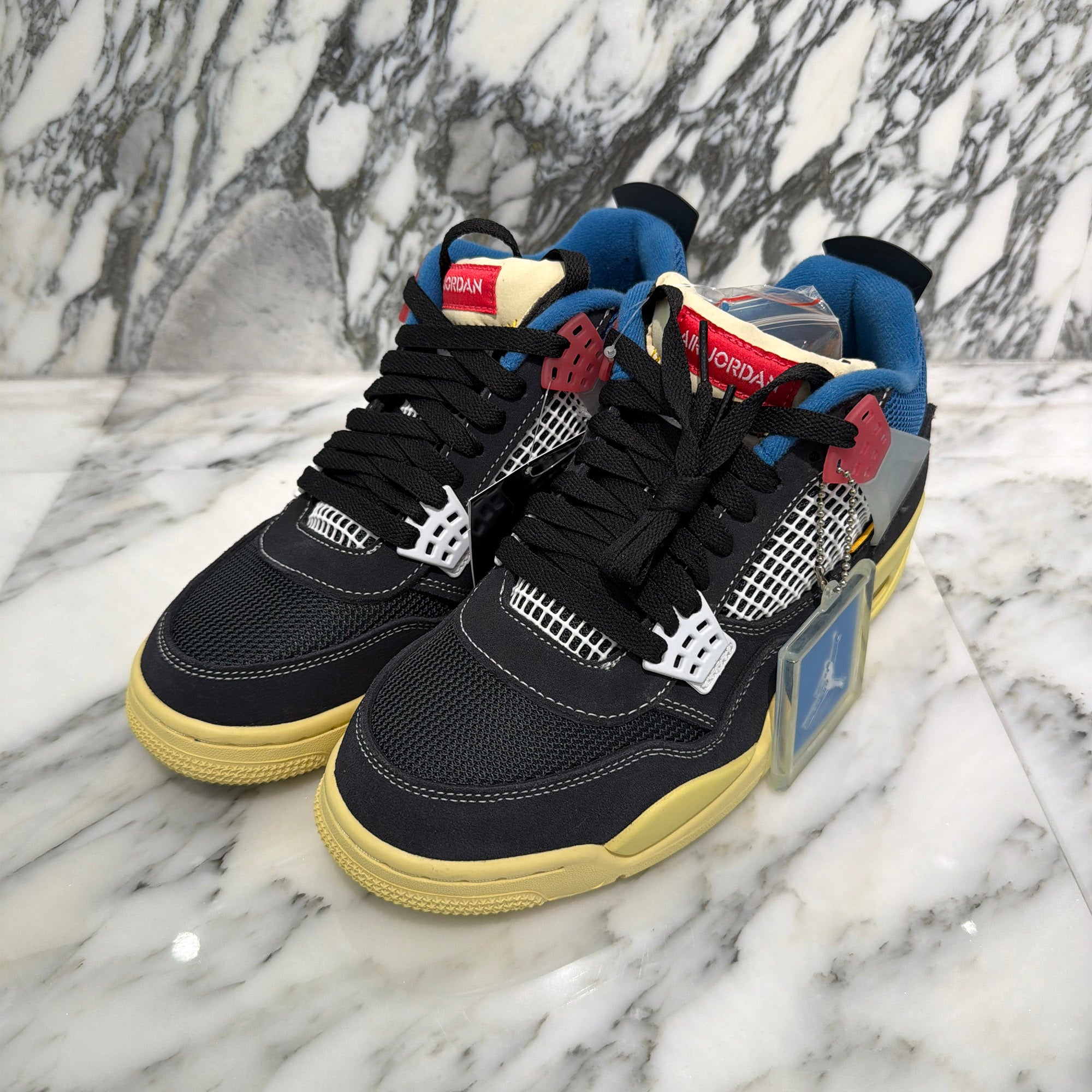 NIKE × UNION 2020AW Air Jordan 4 RETORO SP "Off Noir" Sneakers DC9533-100 Size US 8.5(26.5cm) ナイキ×ユニオン エアジョーダン4 レトロSP "オフノアール" スニーカー サイズUS 8.5(26.5cm)