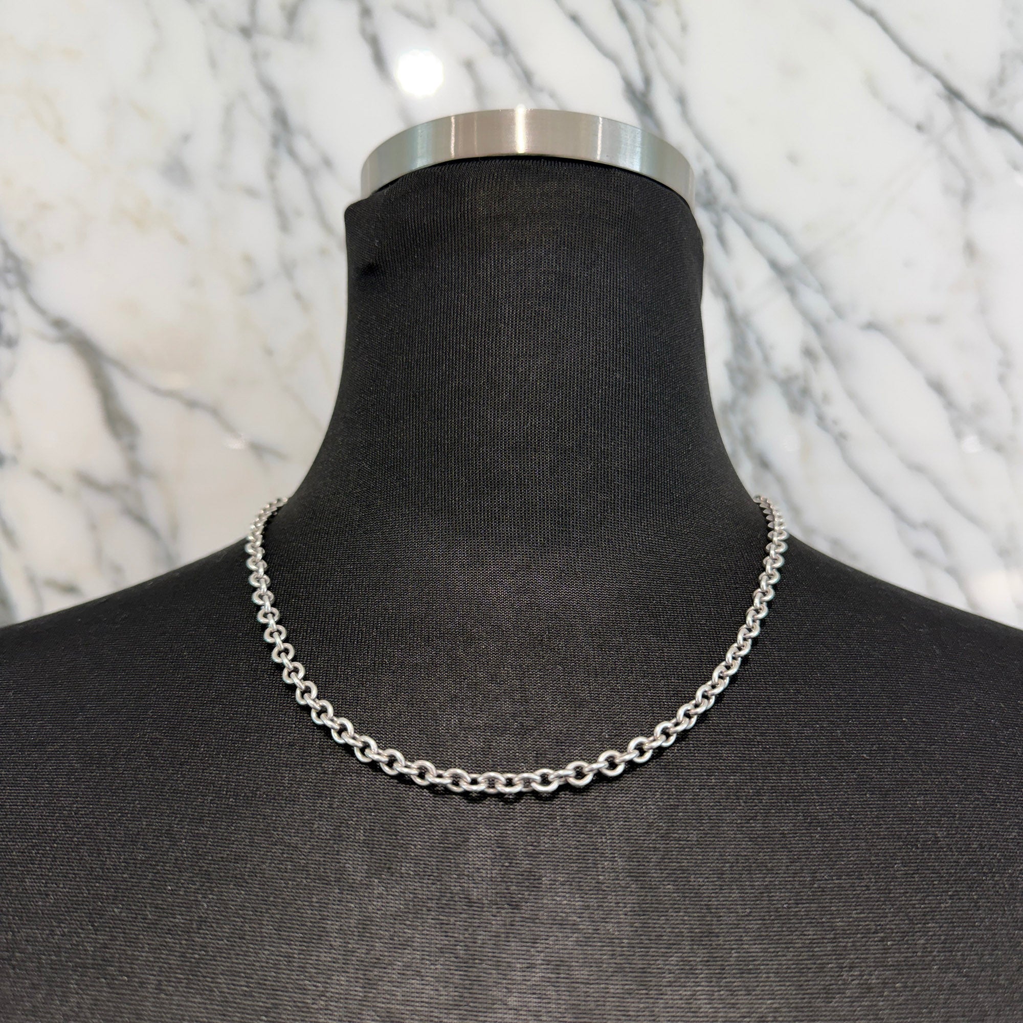 CHROME HEARTS NE Chain Size 18 Inch クロムハーツ NEチェーン シルバーネックレス サイズ18インチ