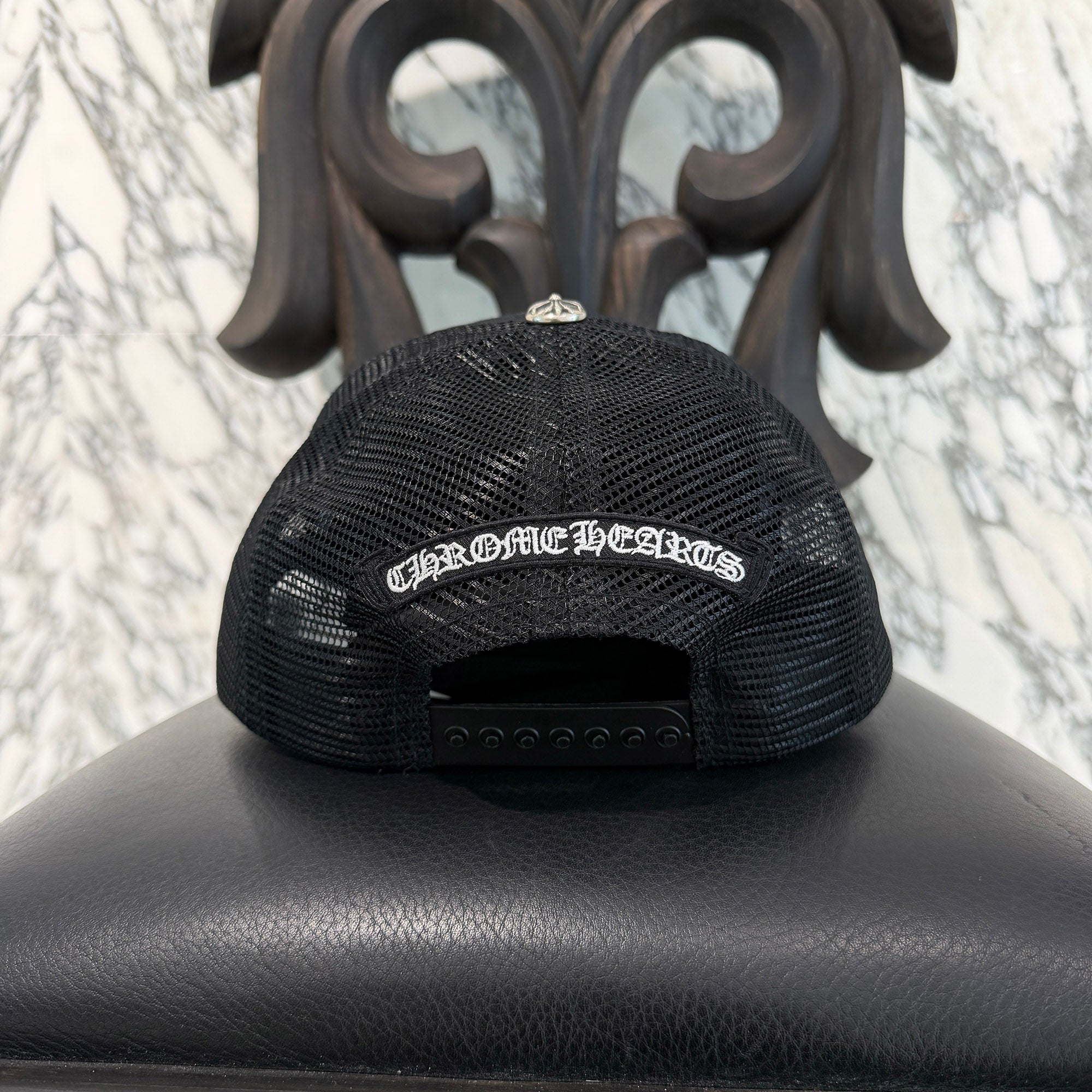 CHROME HEARTS Camo Triple Cross Leather Patch Trucker Cap ONE SIZE (51-61) クロムハーツ カモ トリプルクロス レザーパッチ トラッカーキャップ サイズONE SIZE (51-61)