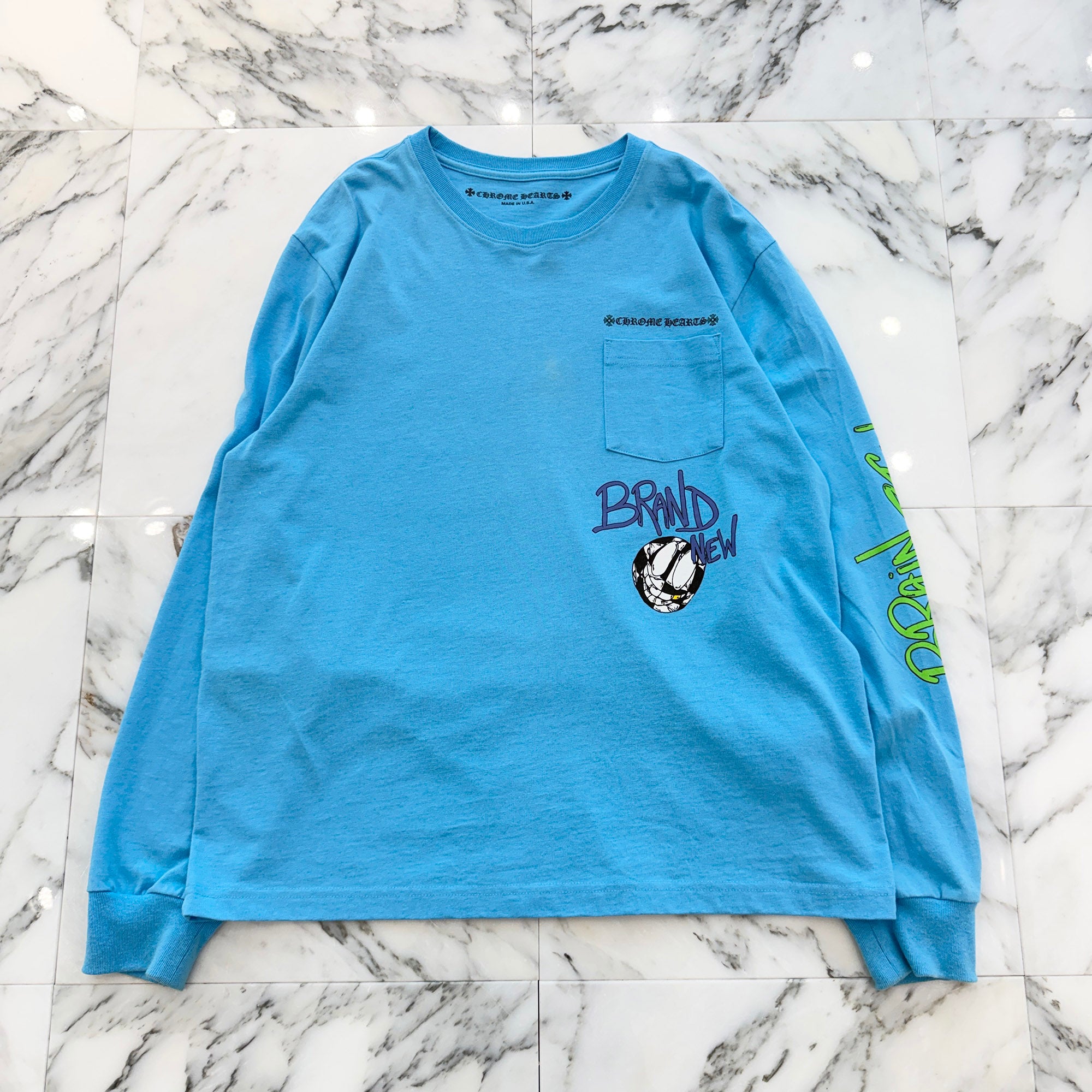 CHROME HEARTS × MATTY BOY 2024SS BRAIN NEW Long Sleeve Tee Size XL クロムハーツ × マッティボーイ ブレインニュー ロングスリーブTシャツ サイズXL