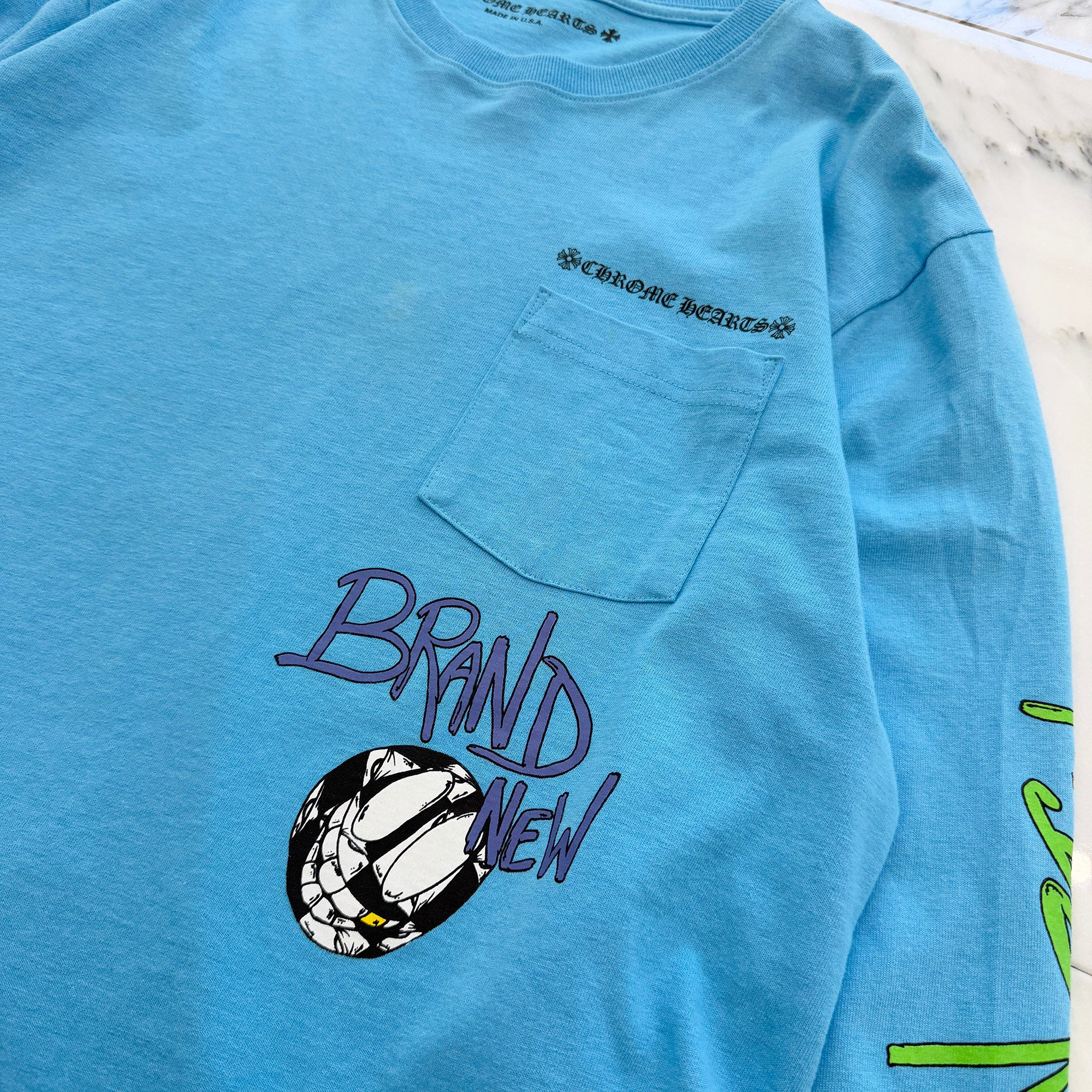 CHROME HEARTS × MATTY BOY 2024SS BRAIN NEW Long Sleeve Tee Size XL クロムハーツ × マッティボーイ ブレインニュー ロングスリーブTシャツ サイズXL