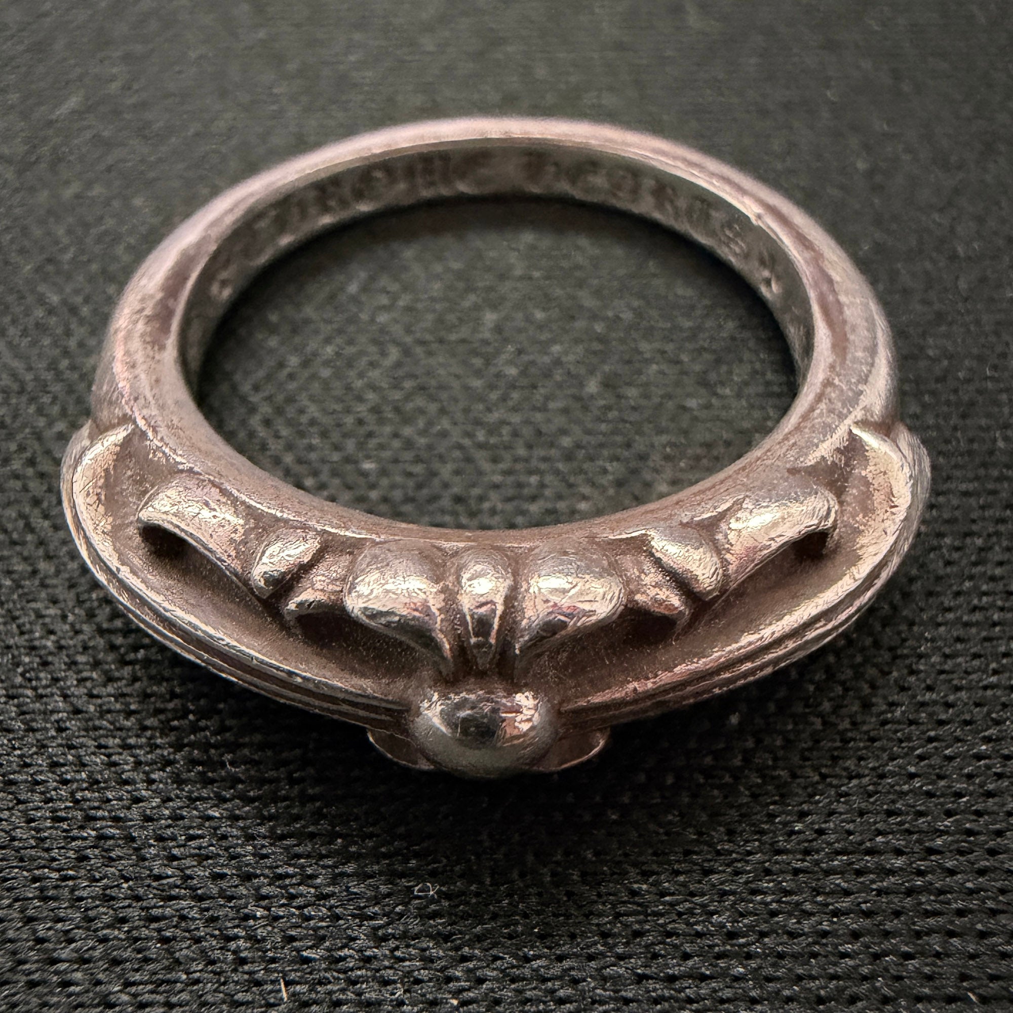 CHROME HEARTS Baby Classic Floral Cross Ring 12.5号 クロムハーツ ベイビークラシック フローラルクロス リング サイズ12.5号