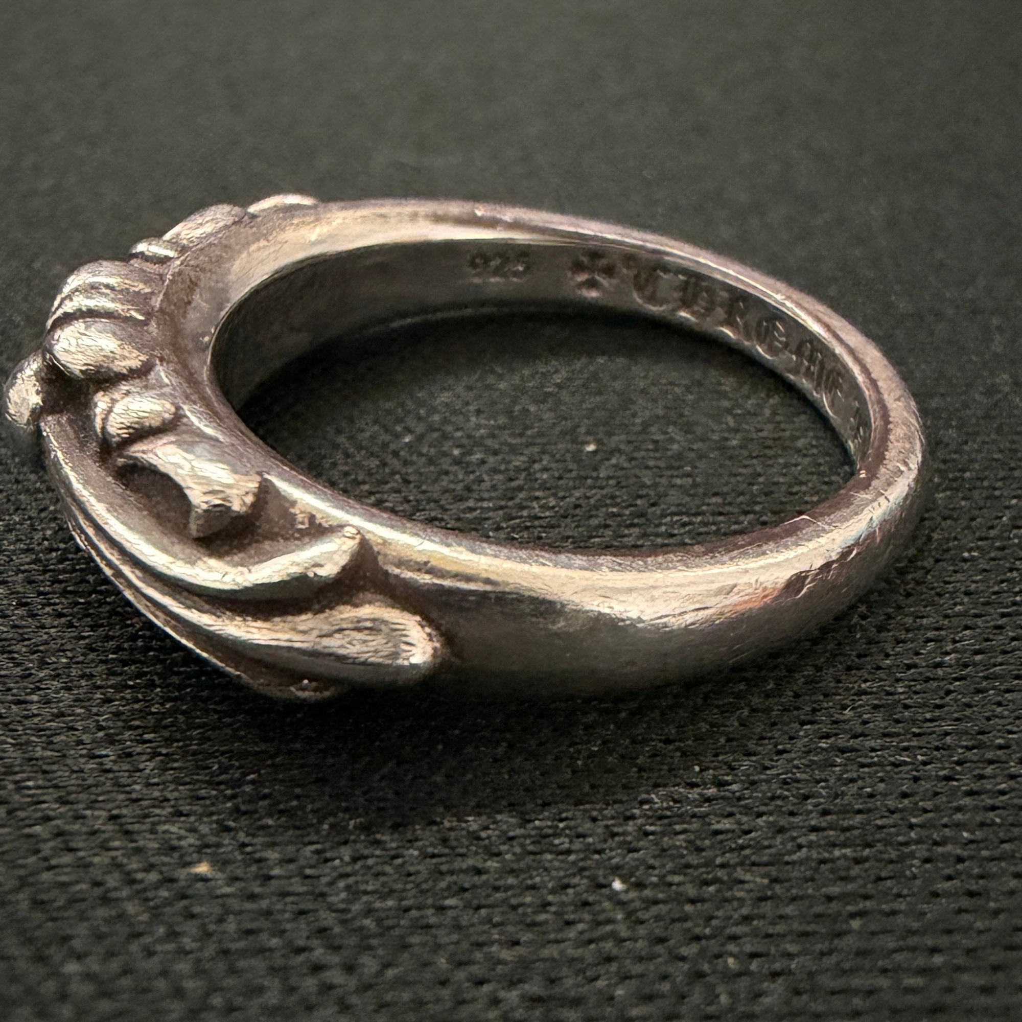 CHROME HEARTS Baby Classic Floral Cross Ring 12.5号 クロムハーツ ベイビークラシック フローラルクロス リング サイズ12.5号
