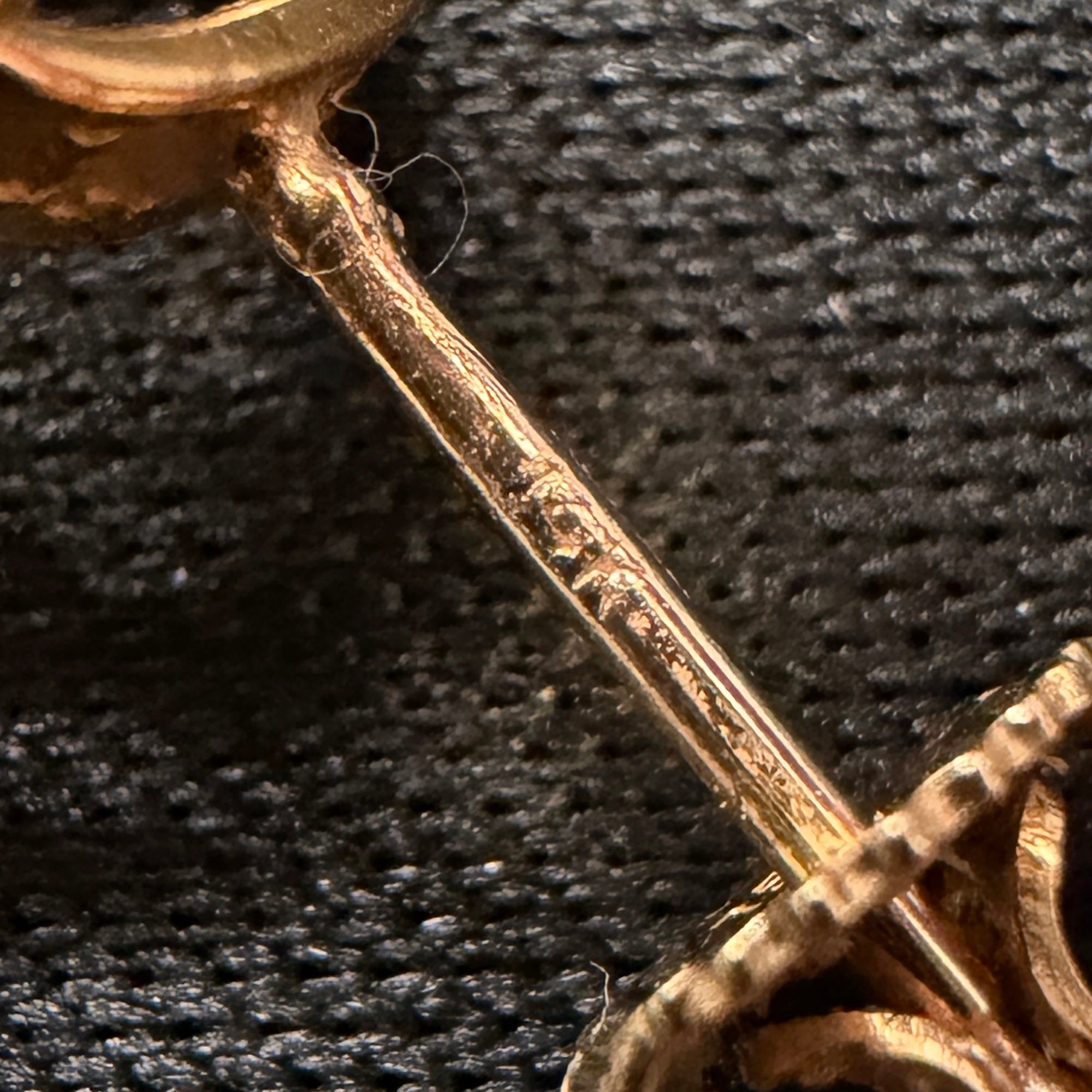 CHROME HEARTS 22K BABY FAT CROSS Earring Pave Diamond クロムハーツ 22K ベイビーファットクロス ピアス パヴェダイヤモンド