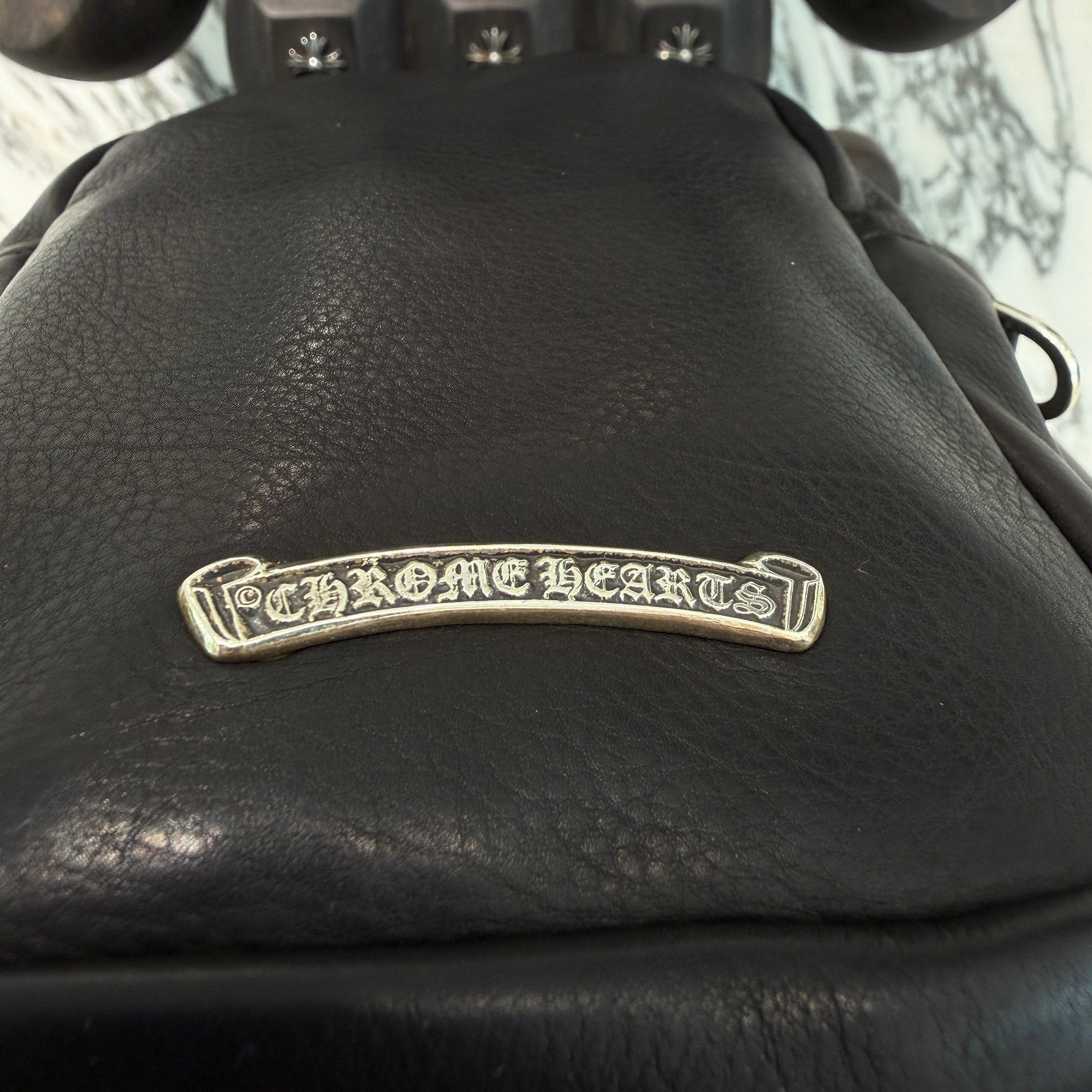 CHROME HEARTS TAKAMINI 3 Cemetery Cross Patch Shoulder Bag クロムハーツ タカミニ 3セメタリークロスパッチ ショルダーバッグ