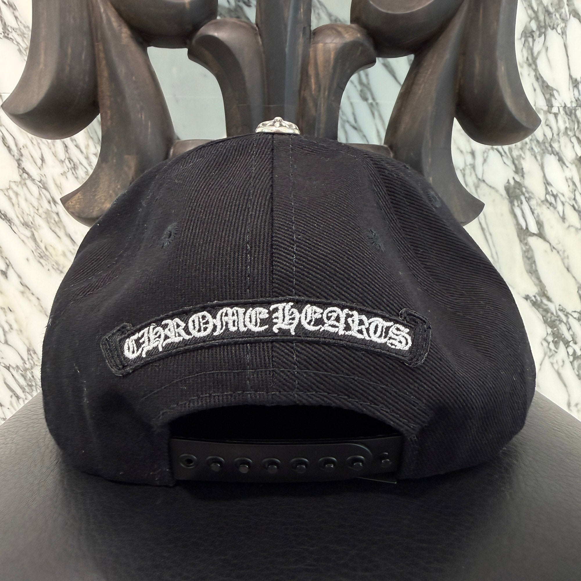 CHROME HEARTS Dagger Denim Baseball Cap Size ONE SIZE (51-61) クロムハーツ ダガーデニム ベースボースキャップ サイズONE SIZE (51-61)