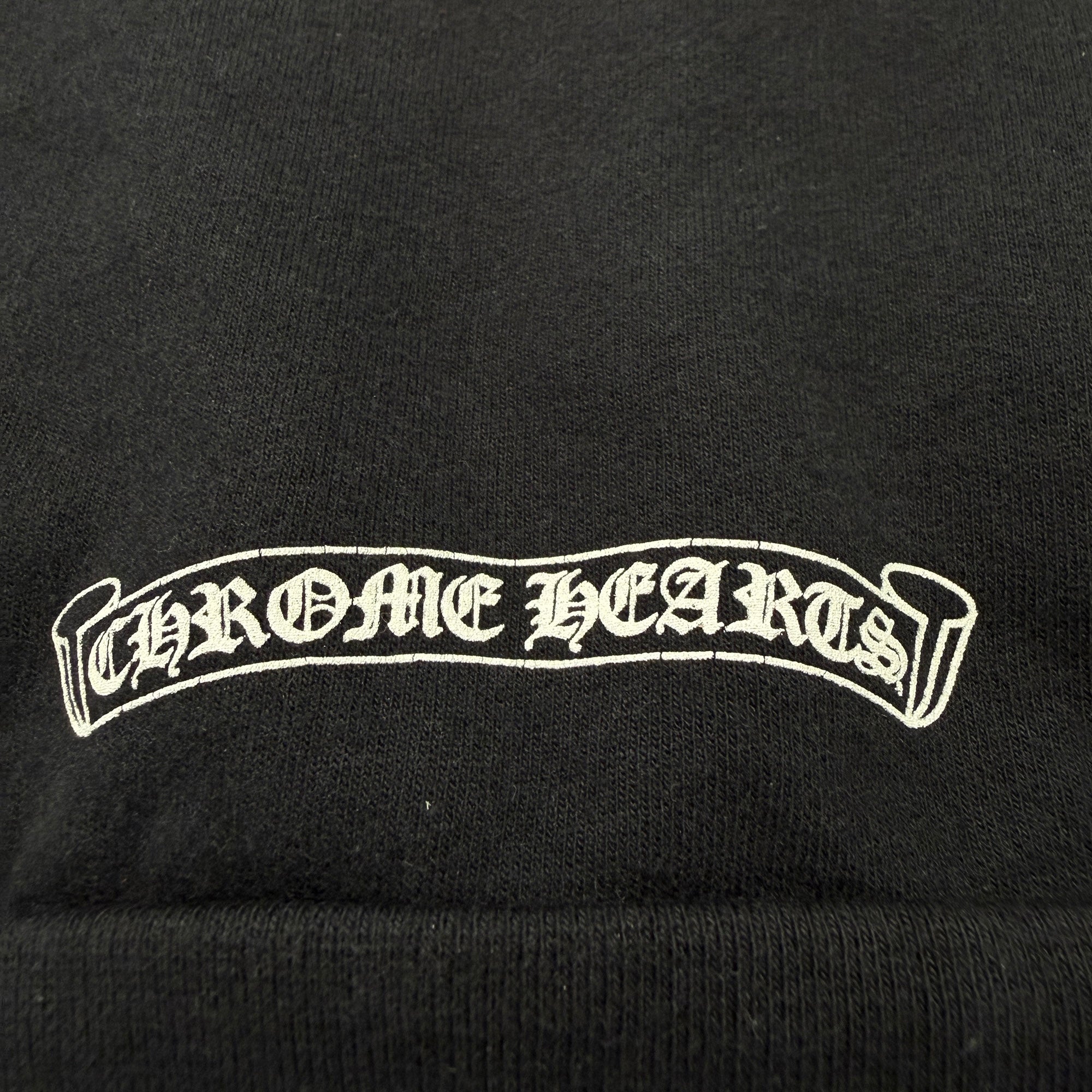 CHROME HEARTS Floral Cross Horseshoe Zip Up Hoodie Size S クロムハーツ フローラルクロス ホースシュー ジップアップフーディ サイズS