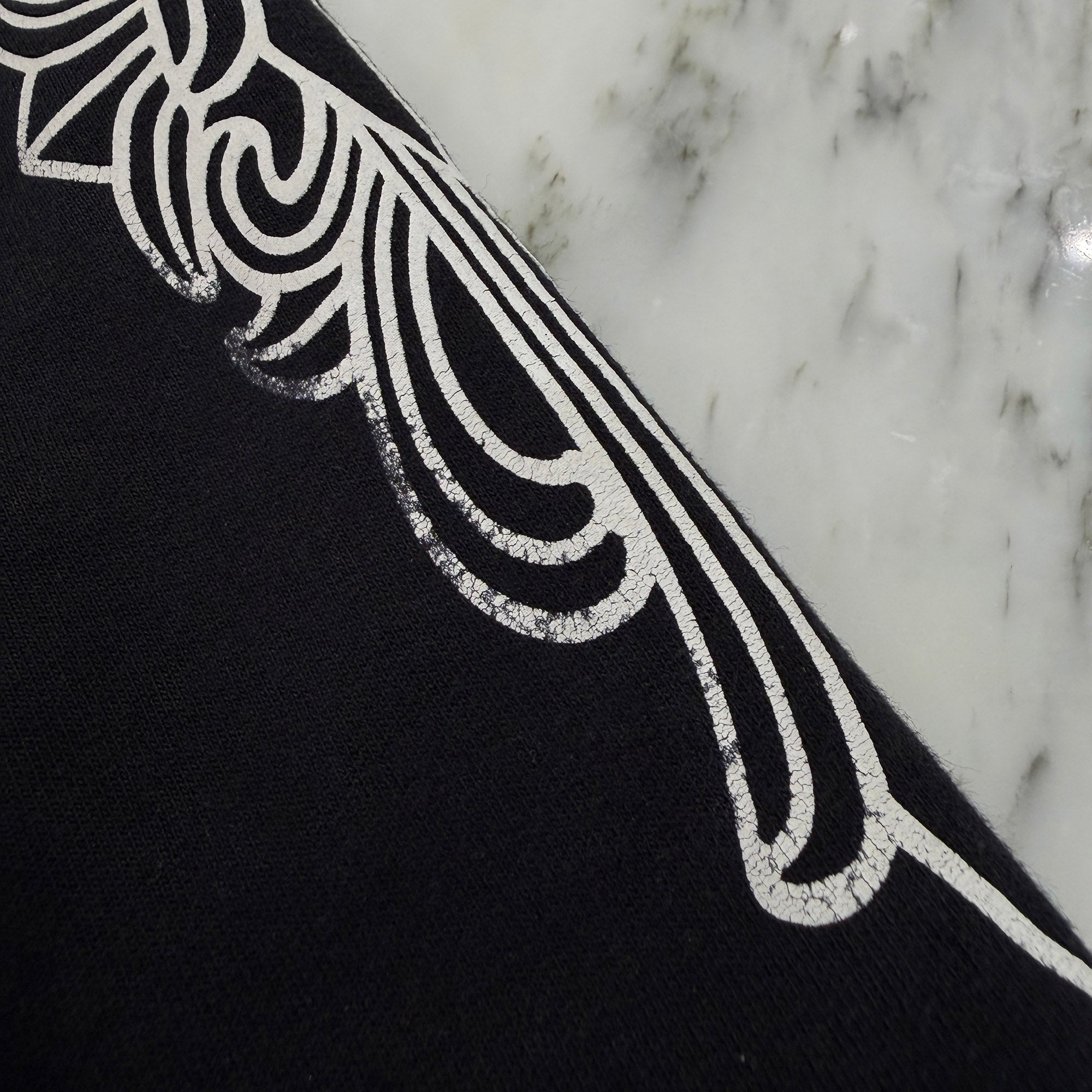 CHROME HEARTS Floral Cross Horseshoe Zip Up Hoodie Size S クロムハーツ フローラルクロス ホースシュー ジップアップフーディ サイズS