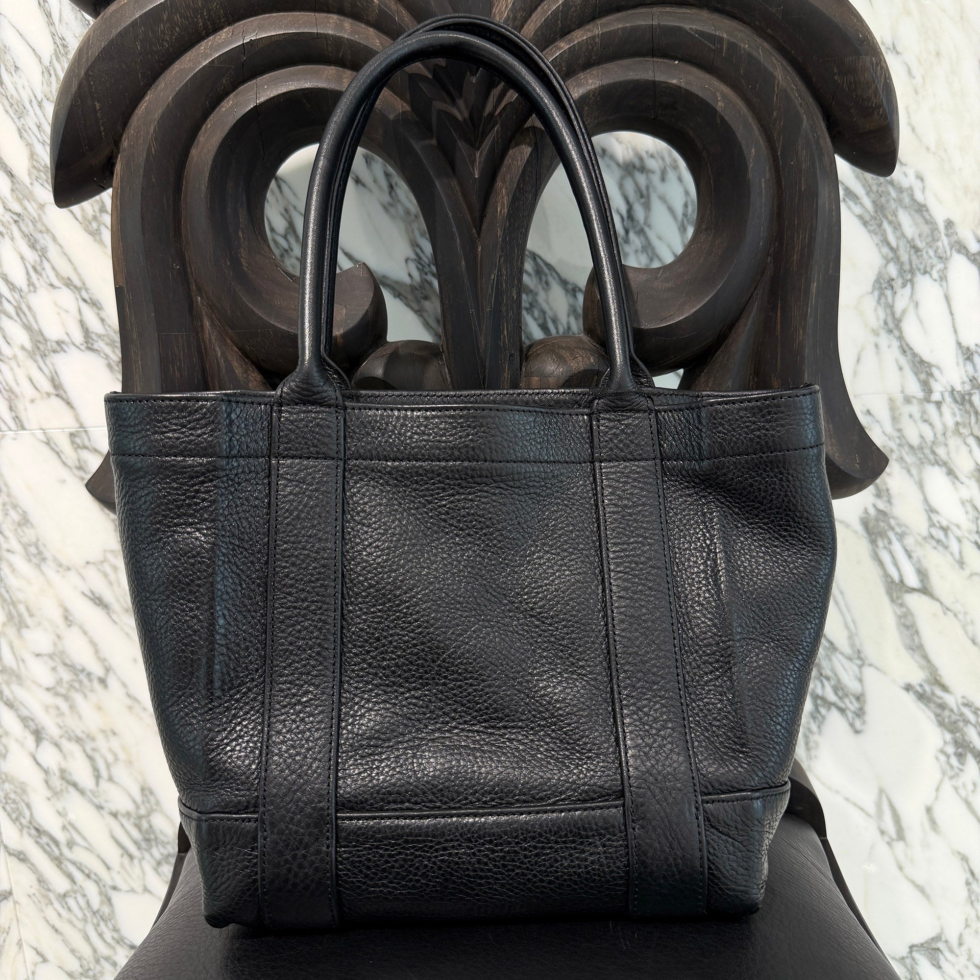 CHROME HEARTS Leather Tote Mini Bag クロムハーツ レザー トート