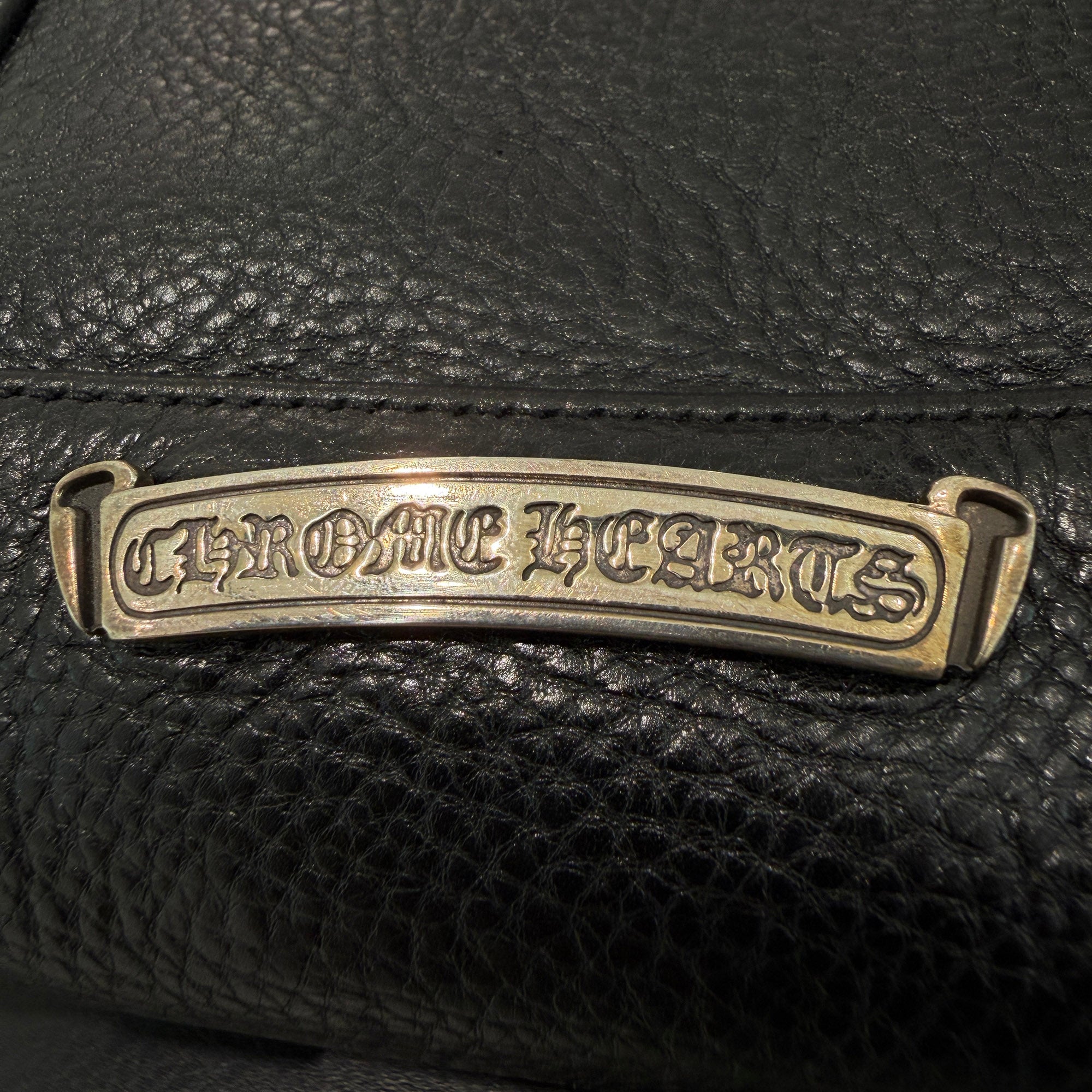 CHROME HEARTS Leather Tote Mini Bag クロムハーツ レザー トート ミニ バッグ