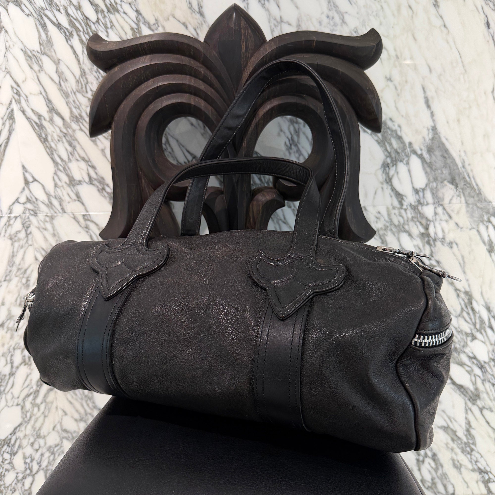 CHROME HEARTS Leather Duffle Bag  クロムハーツ レザーダッフルバッグ