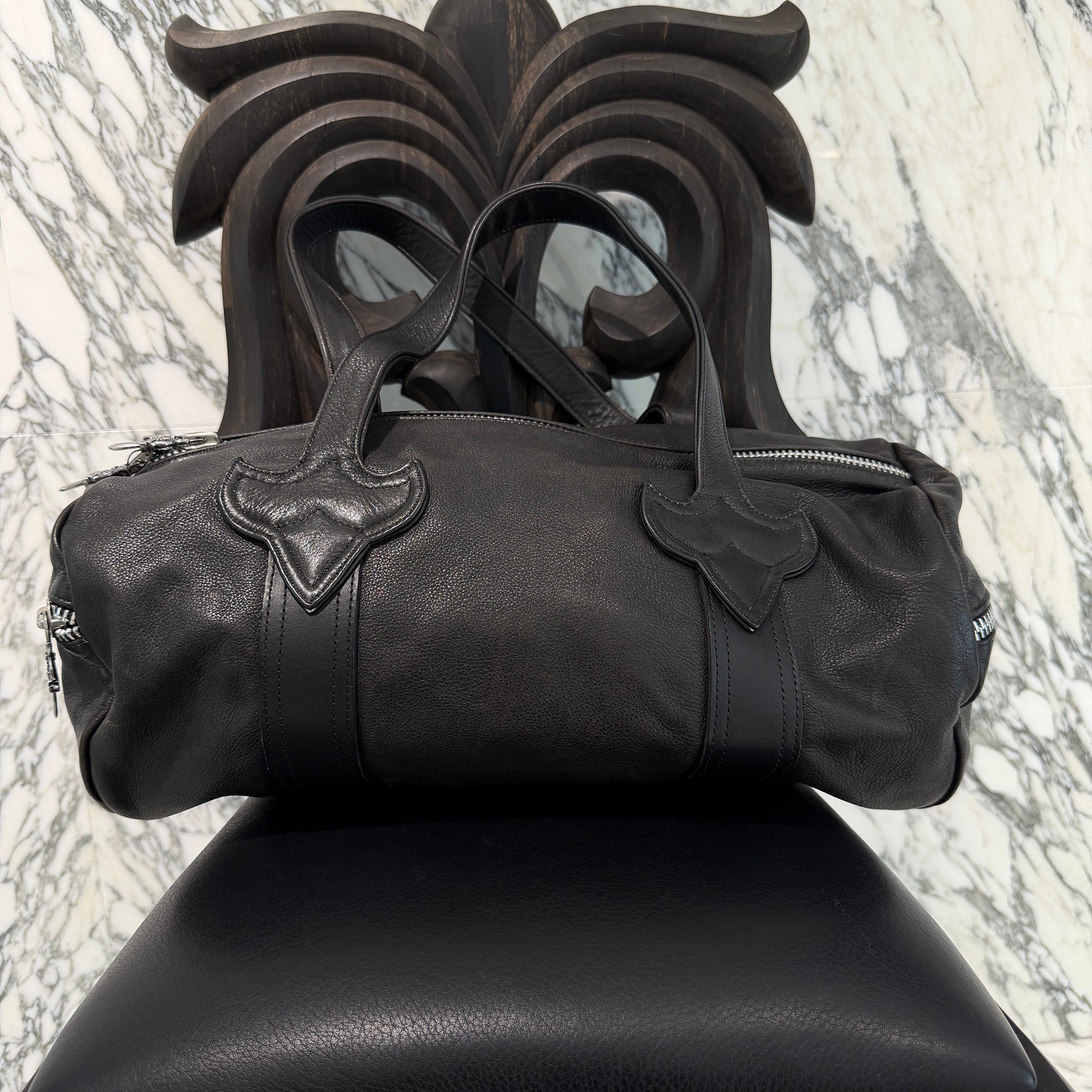 CHROME HEARTS Leather Duffle Bag  クロムハーツ レザーダッフルバッグ
