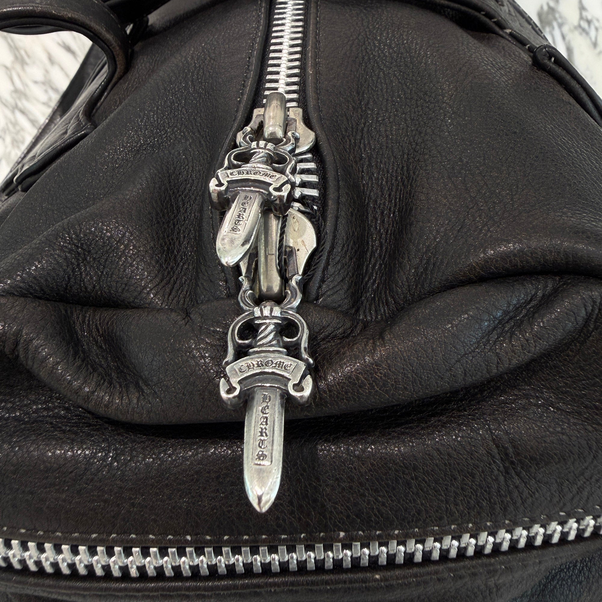 CHROME HEARTS Leather Duffle Bag  クロムハーツ レザーダッフルバッグ