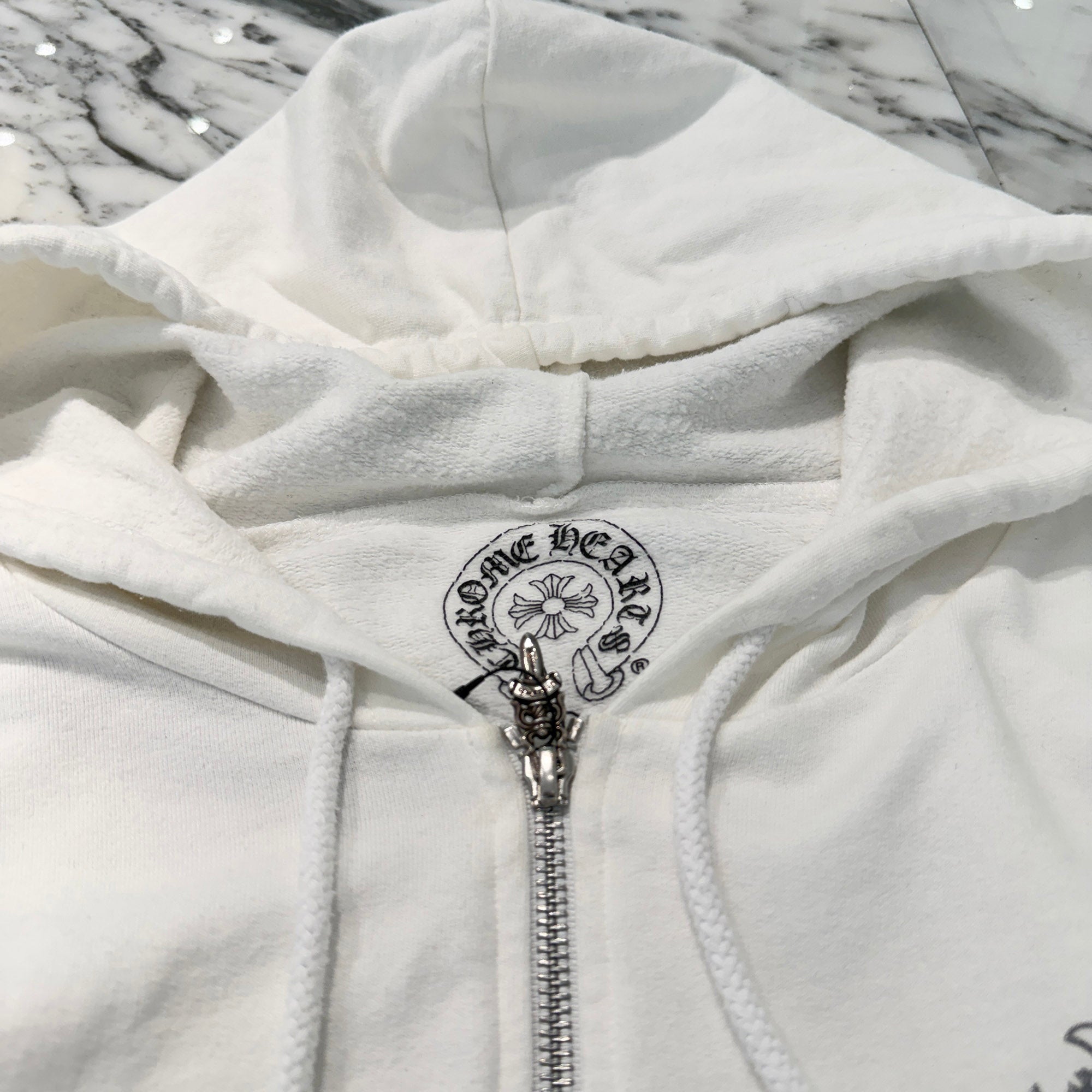 CHROME HEARTS CH Plus Block Cross Zip Up Hoodie Size L クロムハーツ CHプラス ブロッククロス ジップアップフーディー サイズL