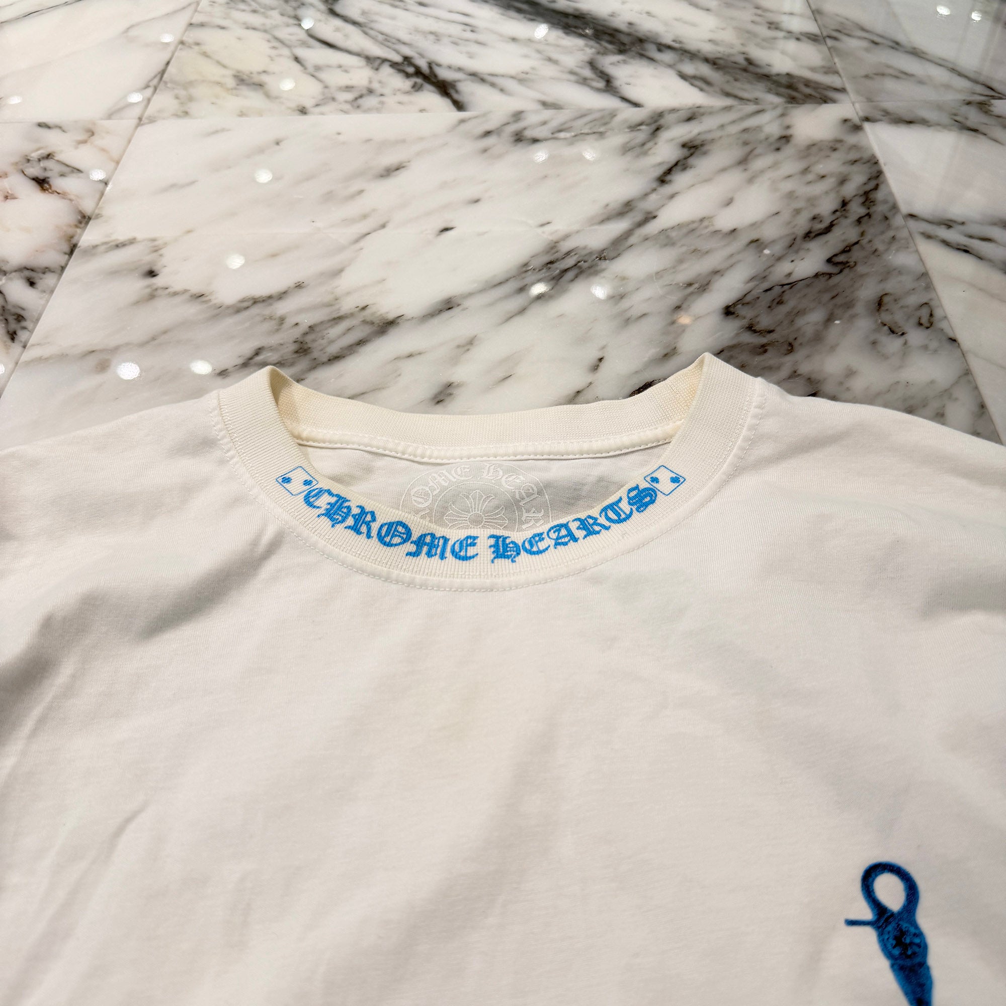 CHROME HEARTS Las Vegas Limited Neck Logo Dice Print Long Sleeve Tee Size XL クロムハーツ ラスベガス限定 ネックロゴ ダイス プリント ロングスリーブ Tシャツ サイズXL