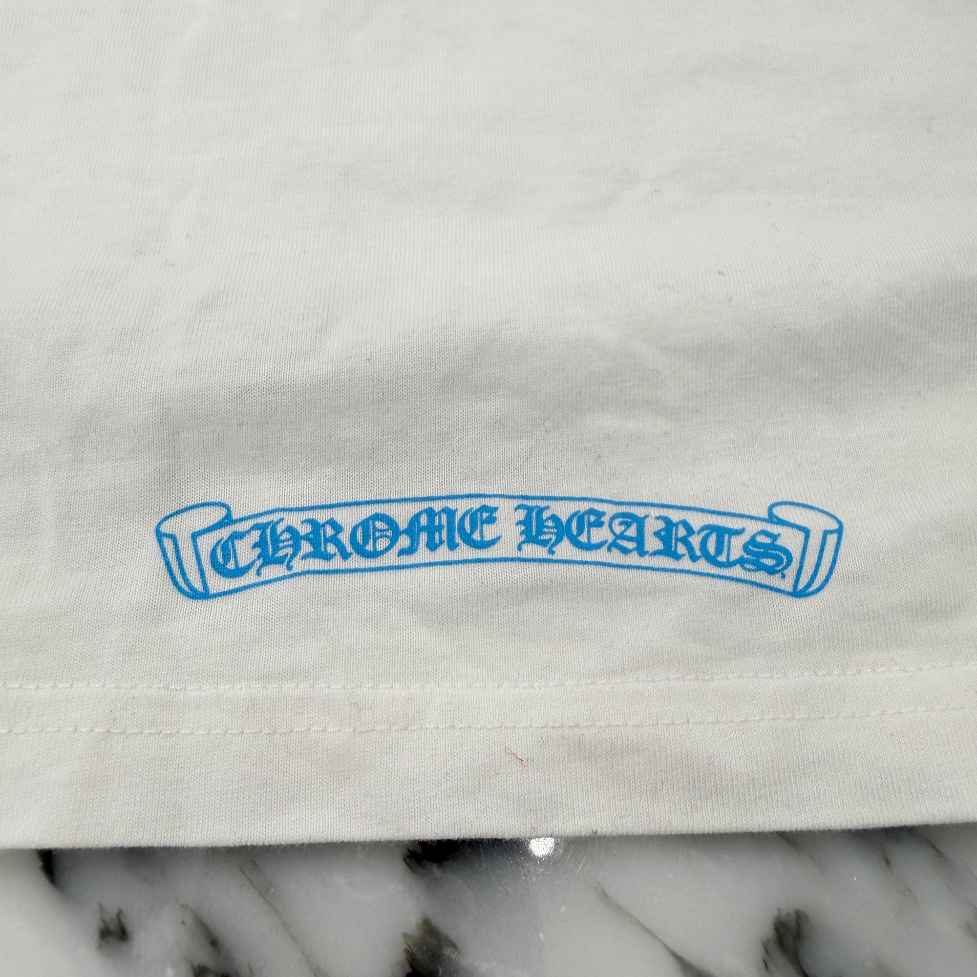 CHROME HEARTS Las Vegas Limited Neck Logo Dice Print Long Sleeve Tee Size XL クロムハーツ ラスベガス限定 ネックロゴ ダイス プリント ロングスリーブ Tシャツ サイズXL