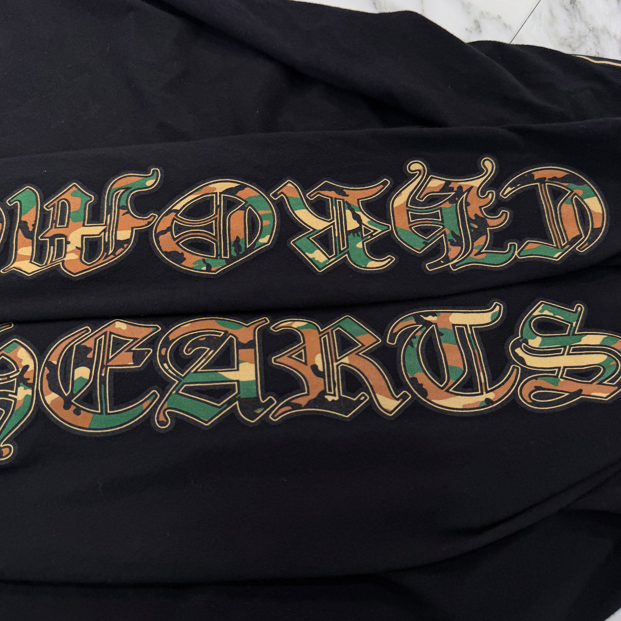 CHROME HEARTS Camo Horseshoe Long Sleeve Tee Size M クロムハーツ カモ ホースシュー ロングスリーブ ティーシャツ サイズM