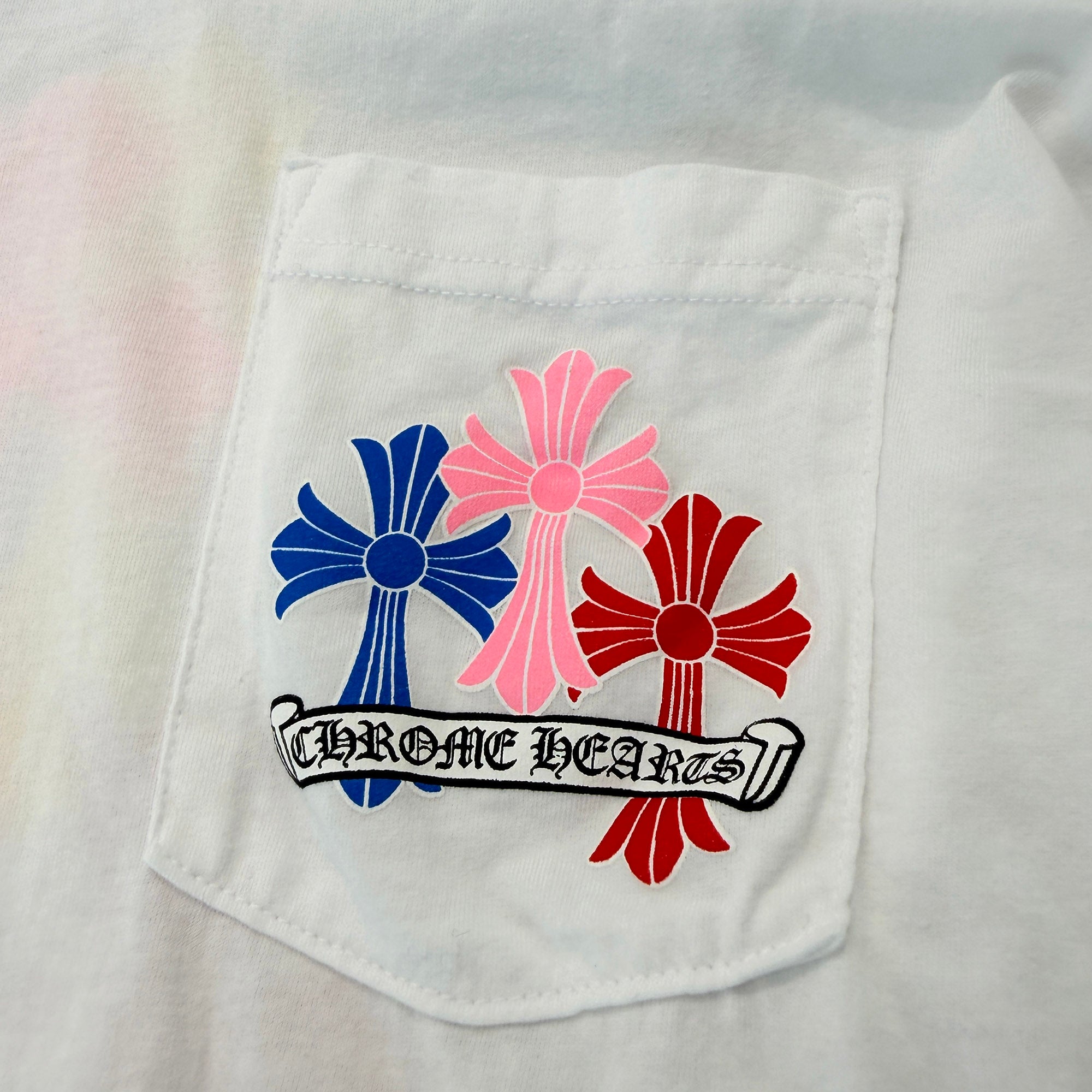 CHROME HEARTS Multicolor Cemetery Cross Long Sleeve Tee Size L クロムハーツ マルチカラー セメタリークロス ロングスリーブTシャツ サイズL