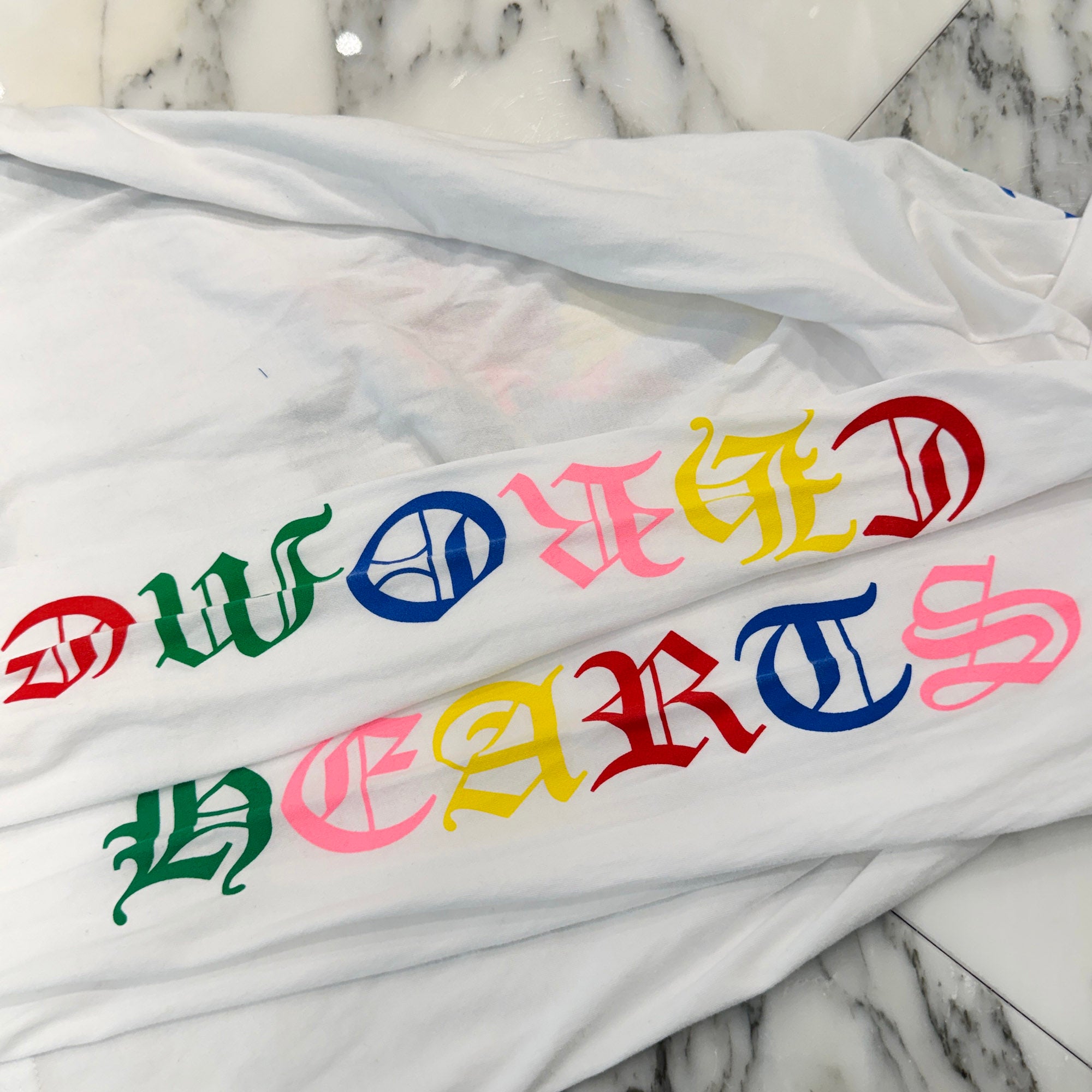 CHROME HEARTS Multicolor Cemetery Cross Long Sleeve Tee Size L クロムハーツ マルチカラー セメタリークロス ロングスリーブTシャツ サイズL