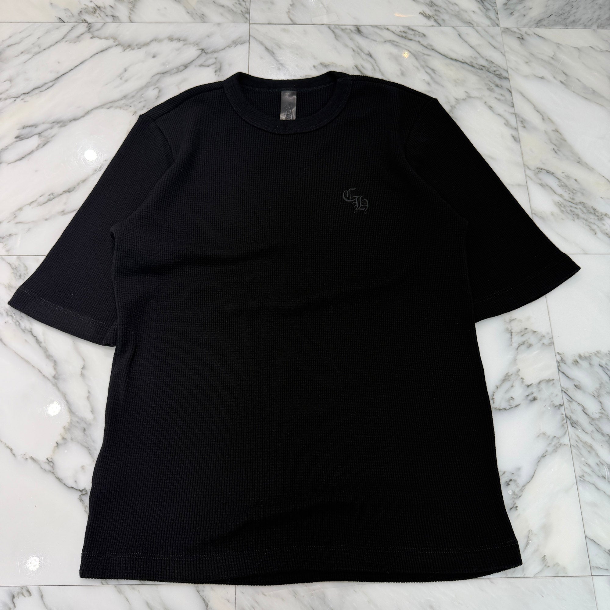 CHROME HEARTS Y NOT CH Embroidery Thermal Tee Size M クロムハーツ ワイノット CH刺繍 サーマル Tシャツ サイズM