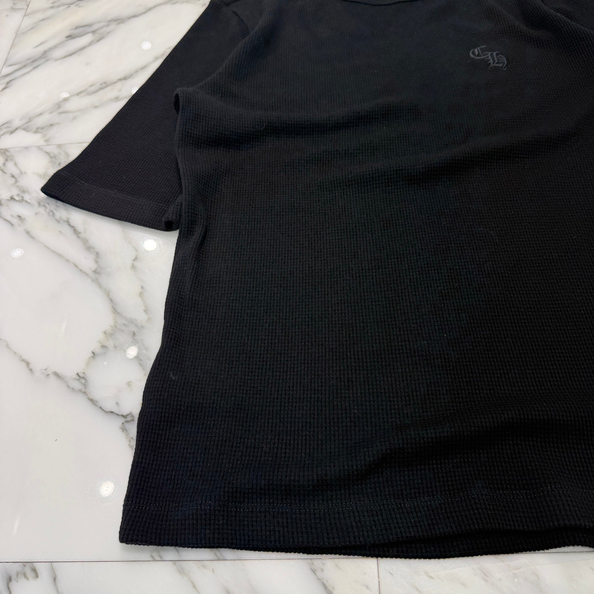 CHROME HEARTS Y NOT CH Embroidery Thermal Tee Size L クロムハーツ ワイノット CH刺繍 サーマル Tシャツ サイズL