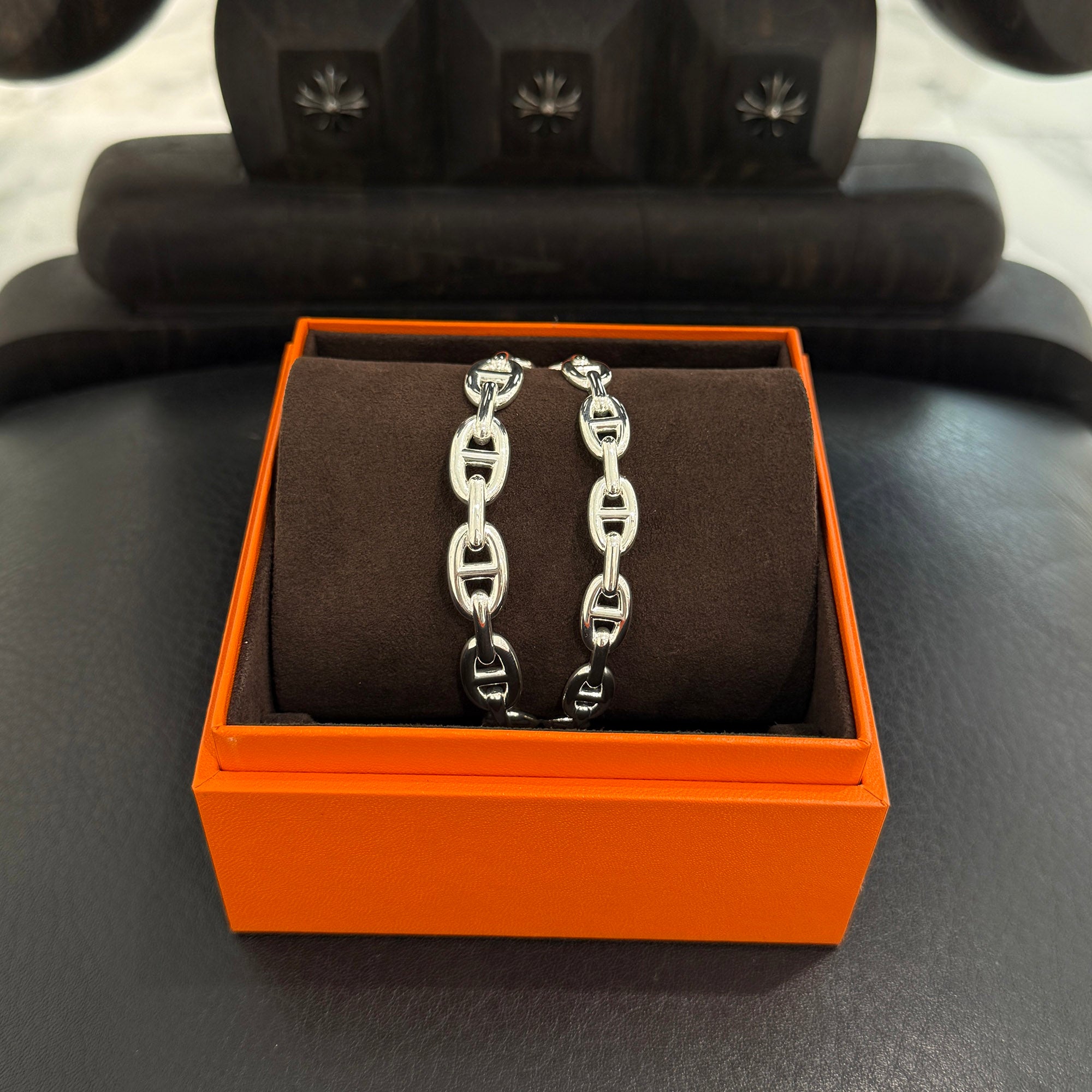 HERMES Chaine d’Ancre Enchainee Double Bangle エルメス シェーヌダンクル アンシェネ ダブル バングル