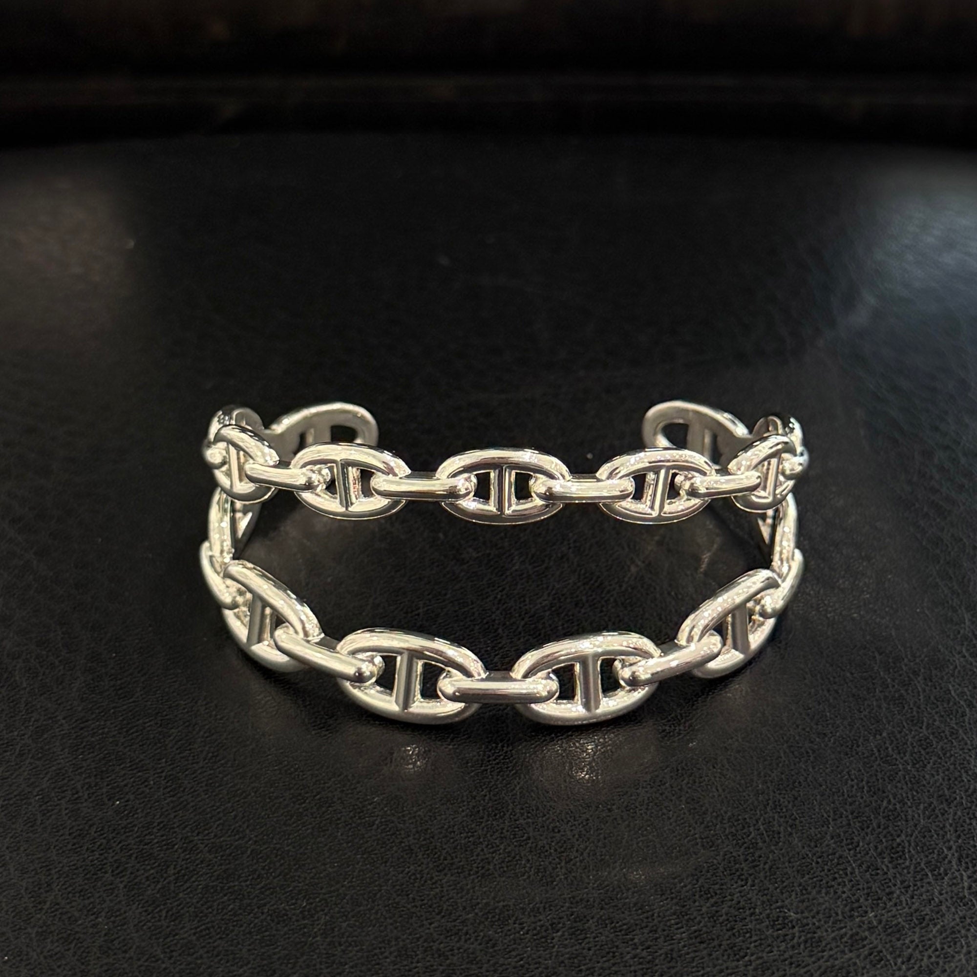 HERMES Chaine d’Ancre Enchainee Double Bangle エルメス シェーヌダンクル アンシェネ ダブル バングル