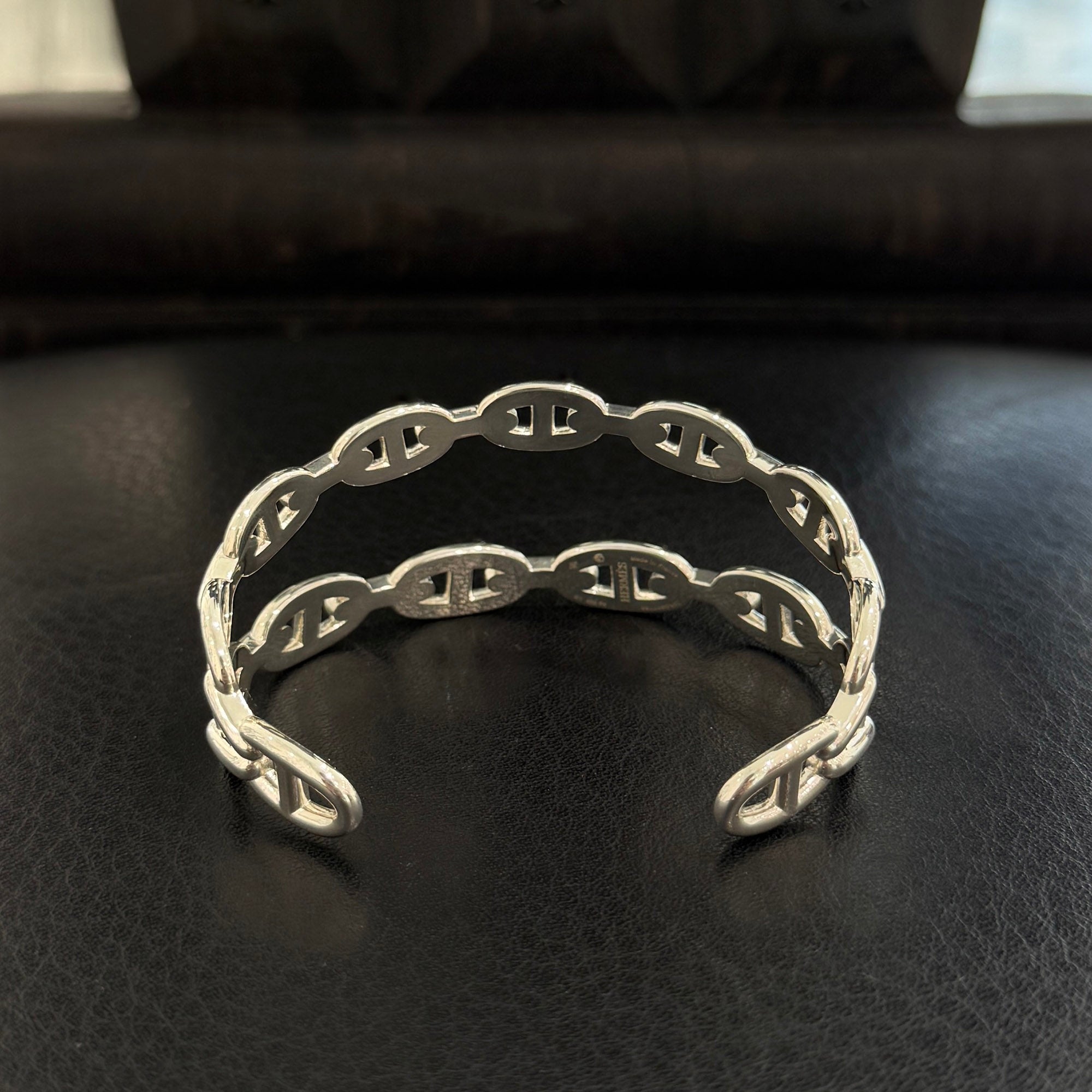 HERMES Chaine d’Ancre Enchainee Double Bangle エルメス シェーヌダンクル アンシェネ ダブル バングル