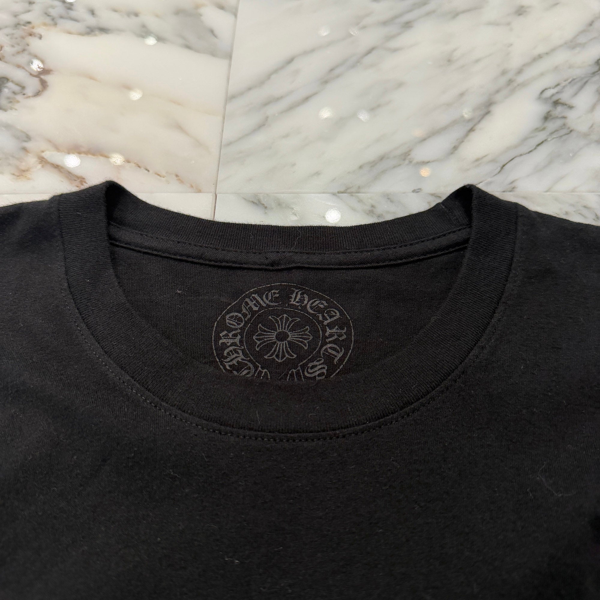 CHROME HEARTS CH Plus Yellow Cross Long Sleeve Tee Size M クロムハーツ CHプラス イエロークロス ロングスリーブTシャツ サイズM