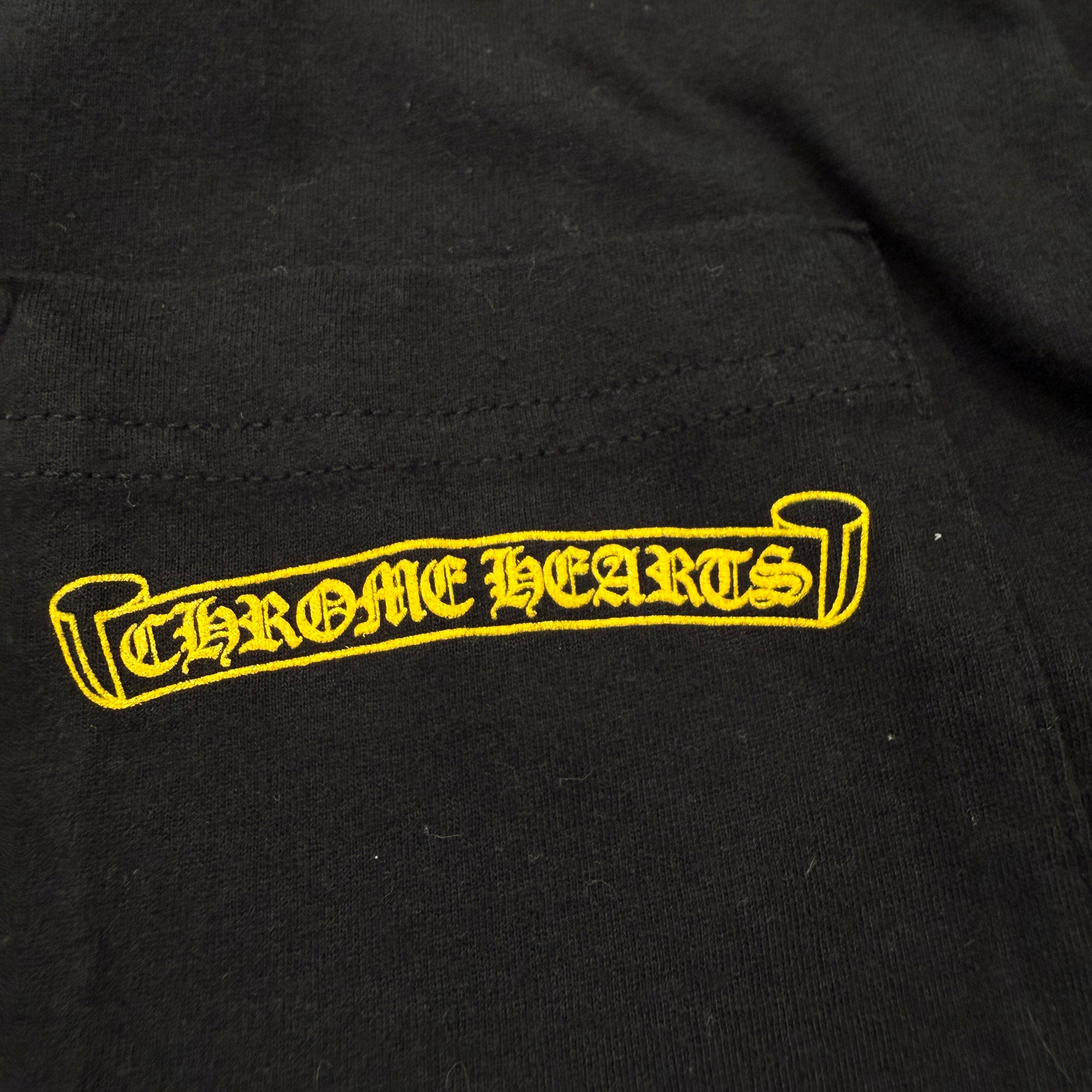 CHROME HEARTS CH Plus Yellow Cross Long Sleeve Tee Size M クロムハーツ CHプラス イエロークロス ロングスリーブTシャツ サイズM