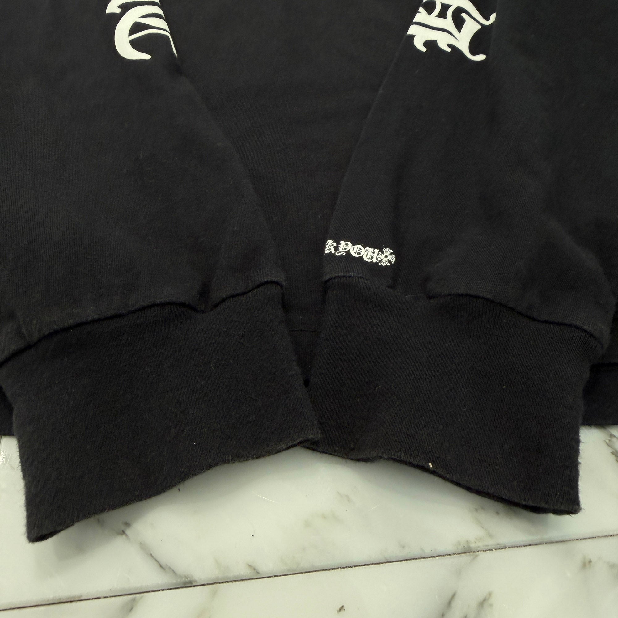 CHROME HEARTS Neck Logo Long Sleeve Tee Size M クロムハーツ ネックロゴ ロングスリーブ Tシャツ サイズM