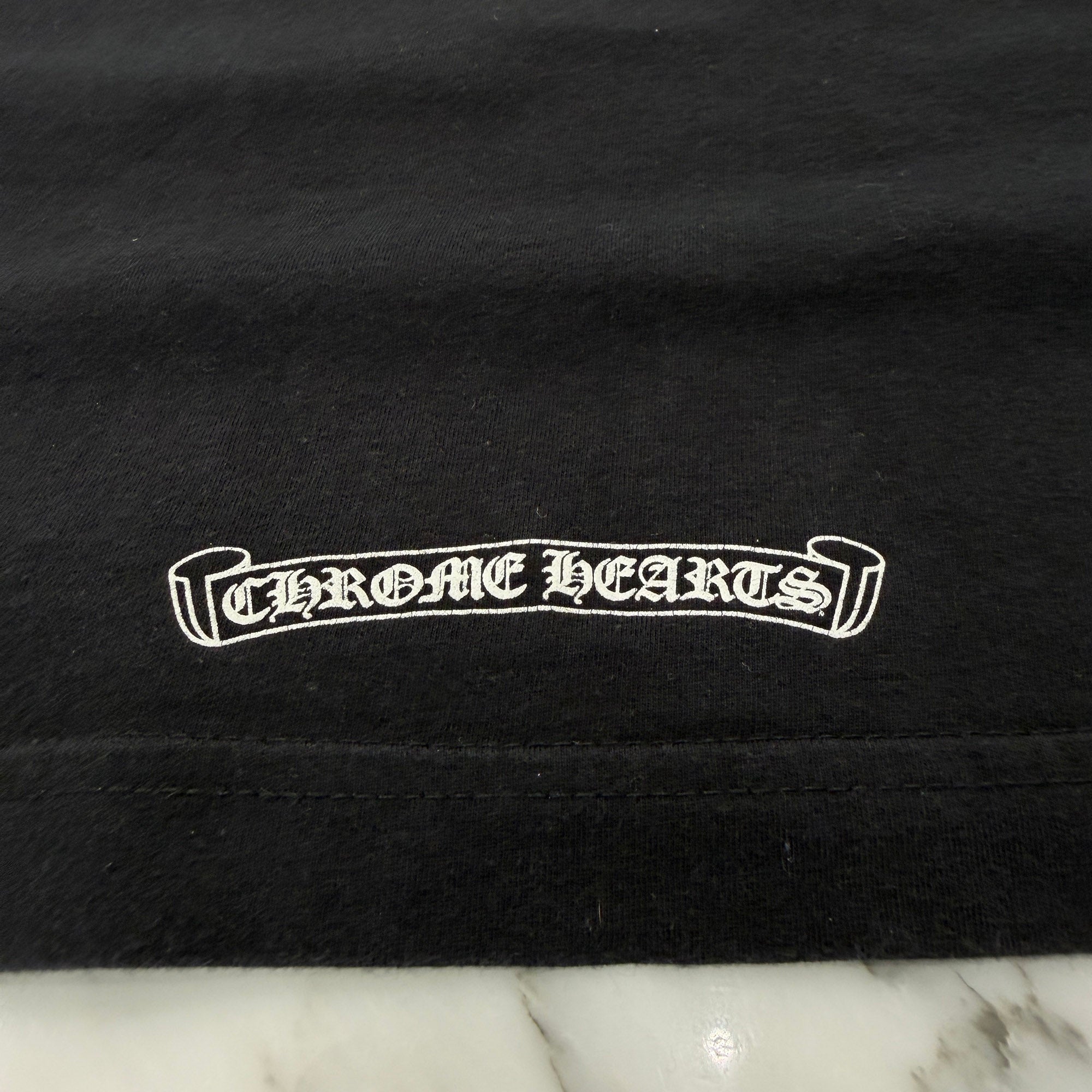 CHROME HEARTS Neck Logo Long Sleeve Tee Size M クロムハーツ ネックロゴ ロングスリーブ Tシャツ サイズM
