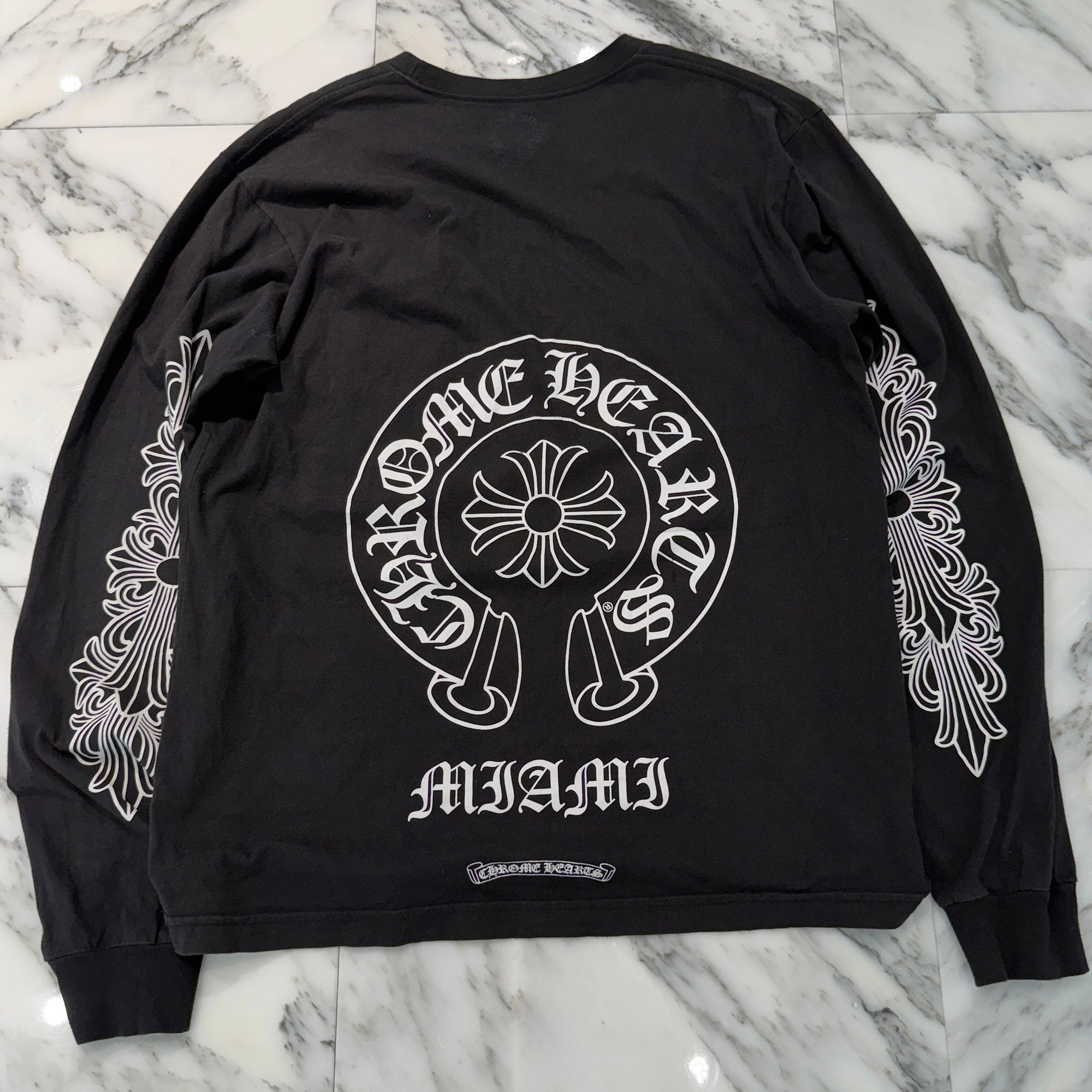 CHROME HEARTS MIAMI Limited Horseshoe Long Sleeve Tee Size L クロムハーツ マイアミ限定 ホースシューロングスリーブTシャツ サイズL