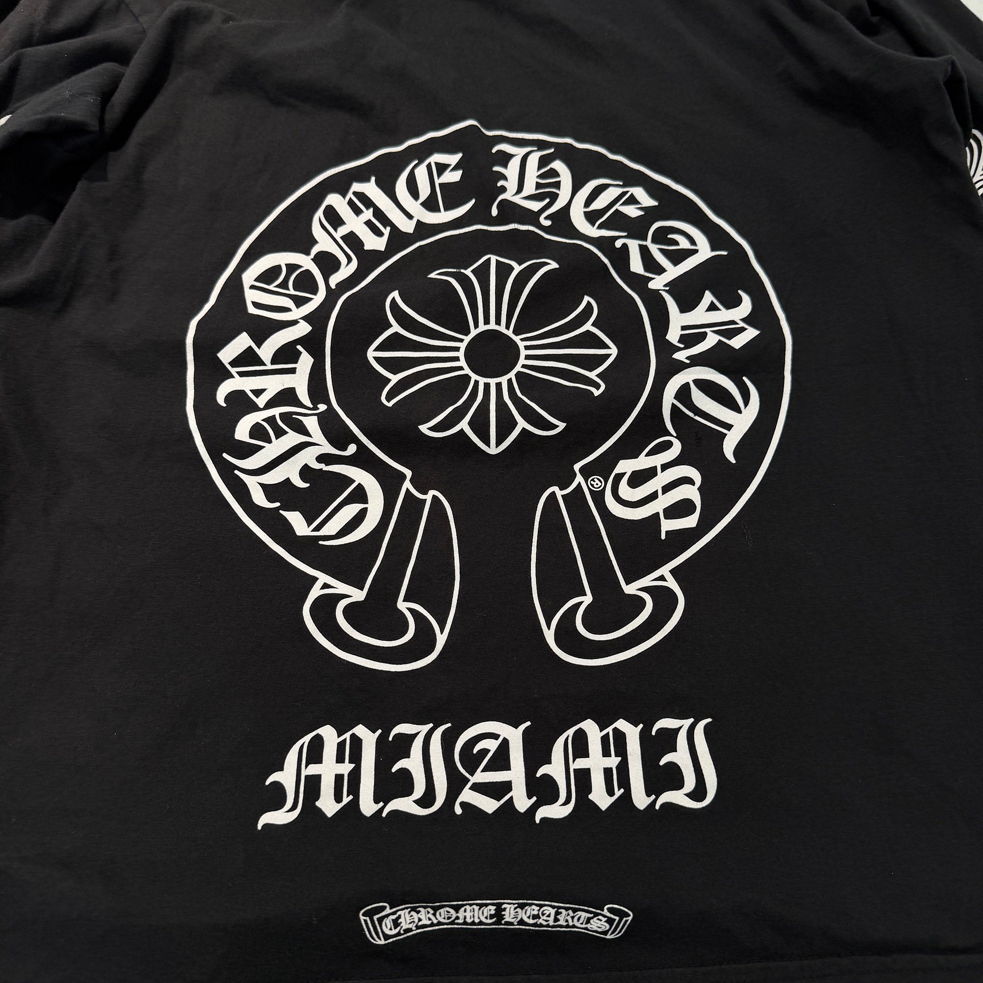 CHROME HEARTS MIAMI Limited Horseshoe Long Sleeve Tee Size L クロムハーツ マイアミ限定 ホースシューロングスリーブTシャツ サイズL