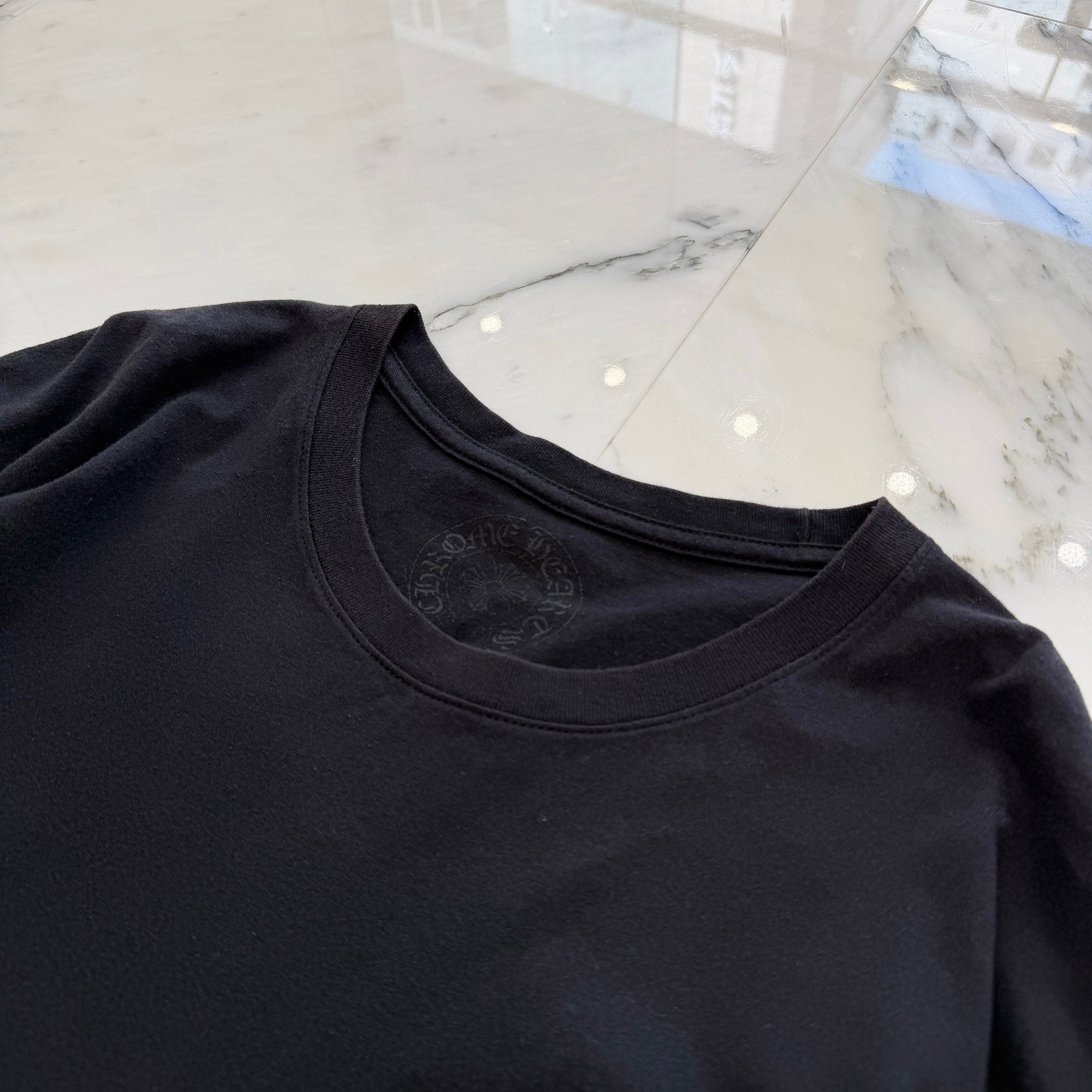 CHROME HEARTS Back Scroll Label Logo Long Sleeve Tee Size L クロムハーツ バックスクロールラベルロゴ ロングスリーブTシャツ サイズL