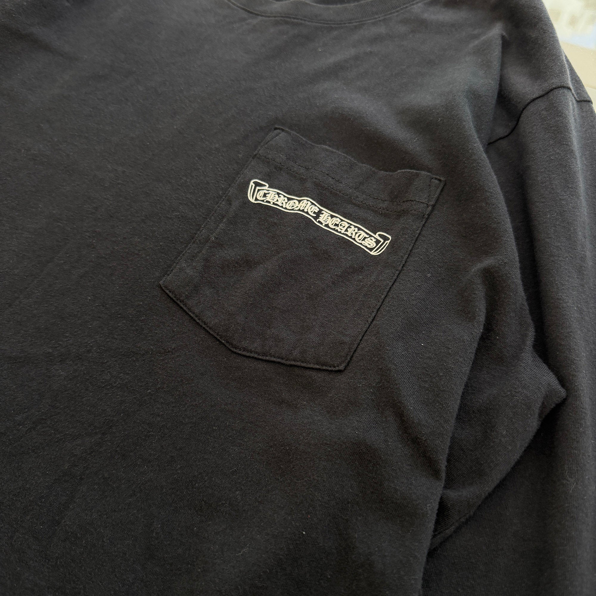 CHROME HEARTS Back Scroll Label Logo Long Sleeve Tee Size L クロムハーツ バックスクロールラベルロゴ ロングスリーブTシャツ サイズL