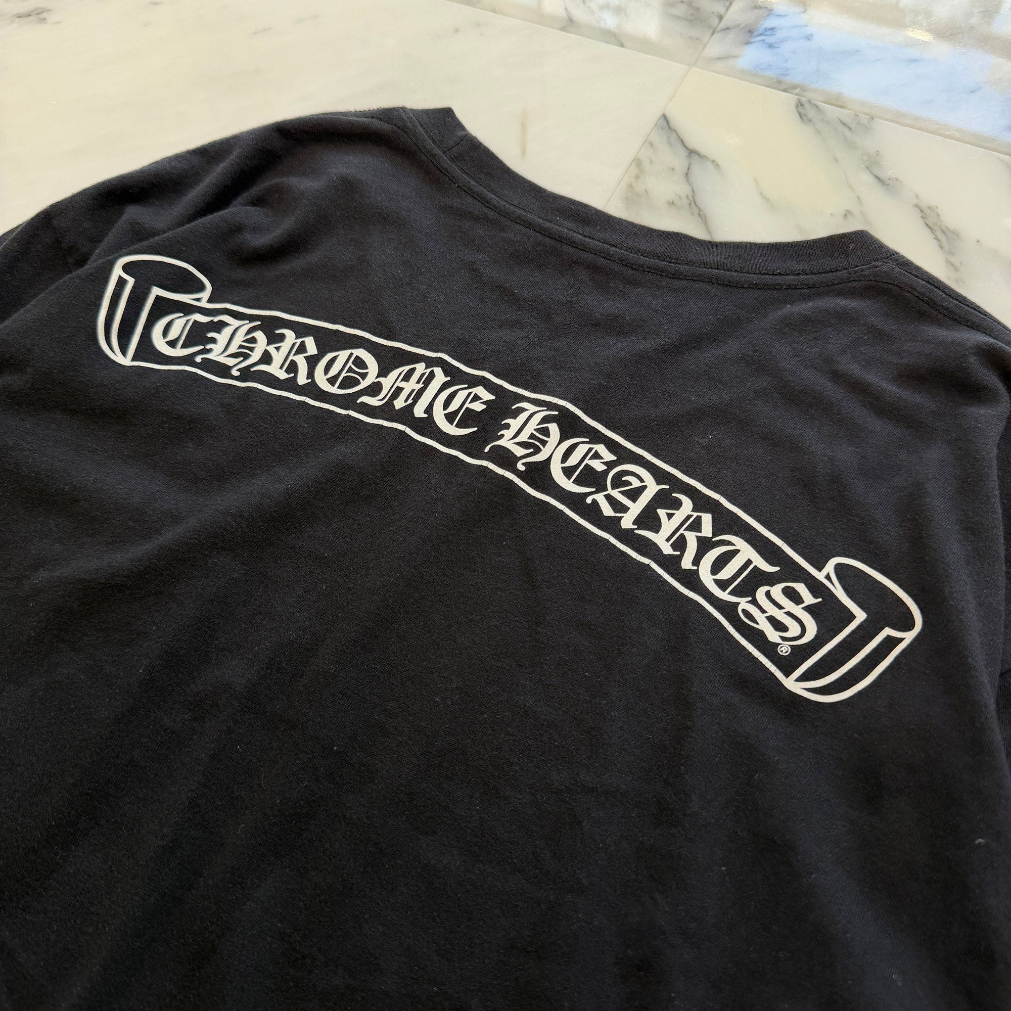 CHROME HEARTS Back Scroll Label Logo Long Sleeve Tee Size L クロムハーツ バックスクロールラベルロゴ ロングスリーブTシャツ サイズL